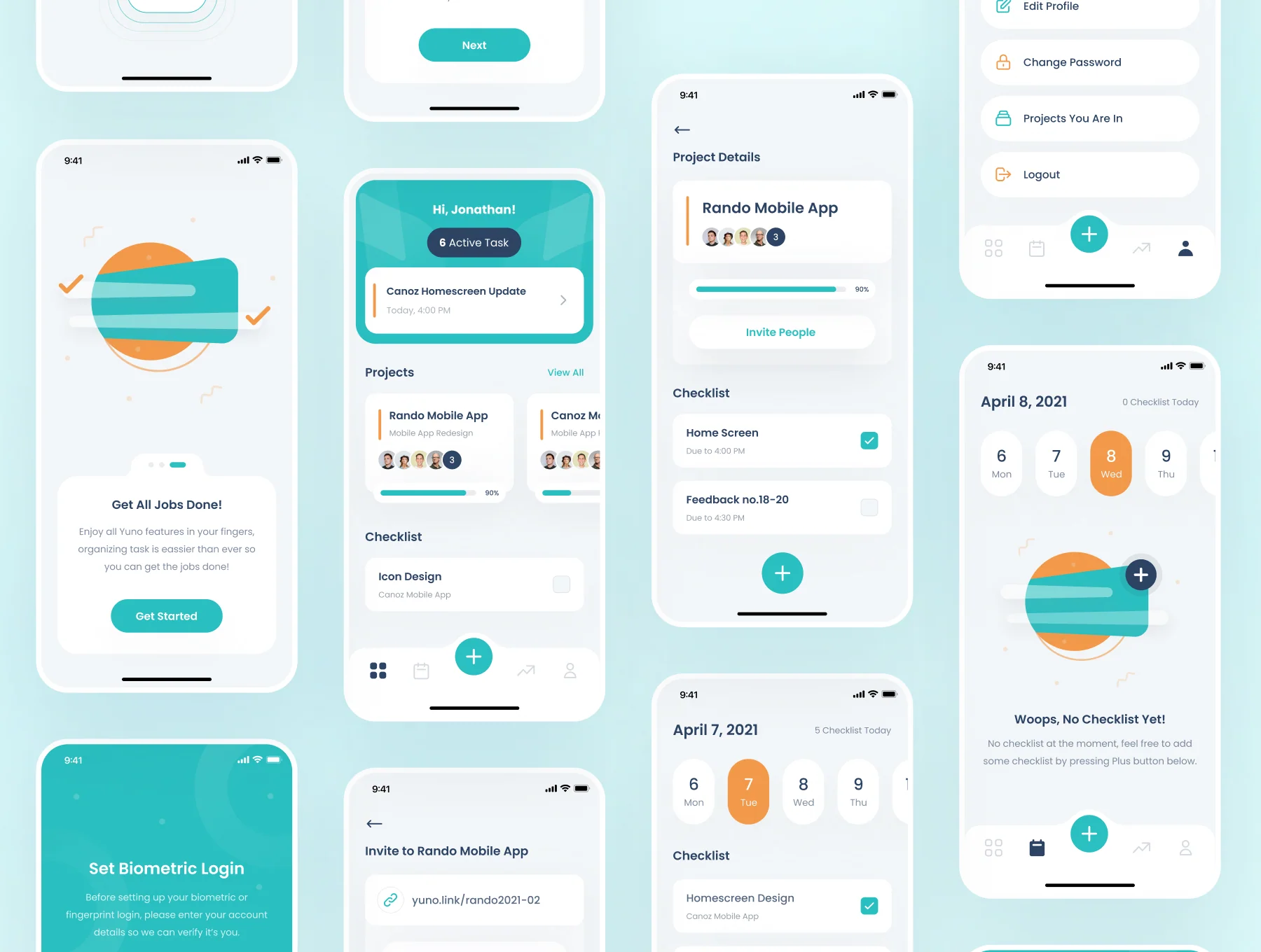 Yuno - Task Manager App UI Kit 5