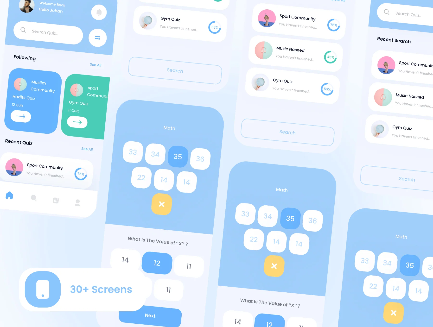 YuQuize Quiz App UI Kit 3