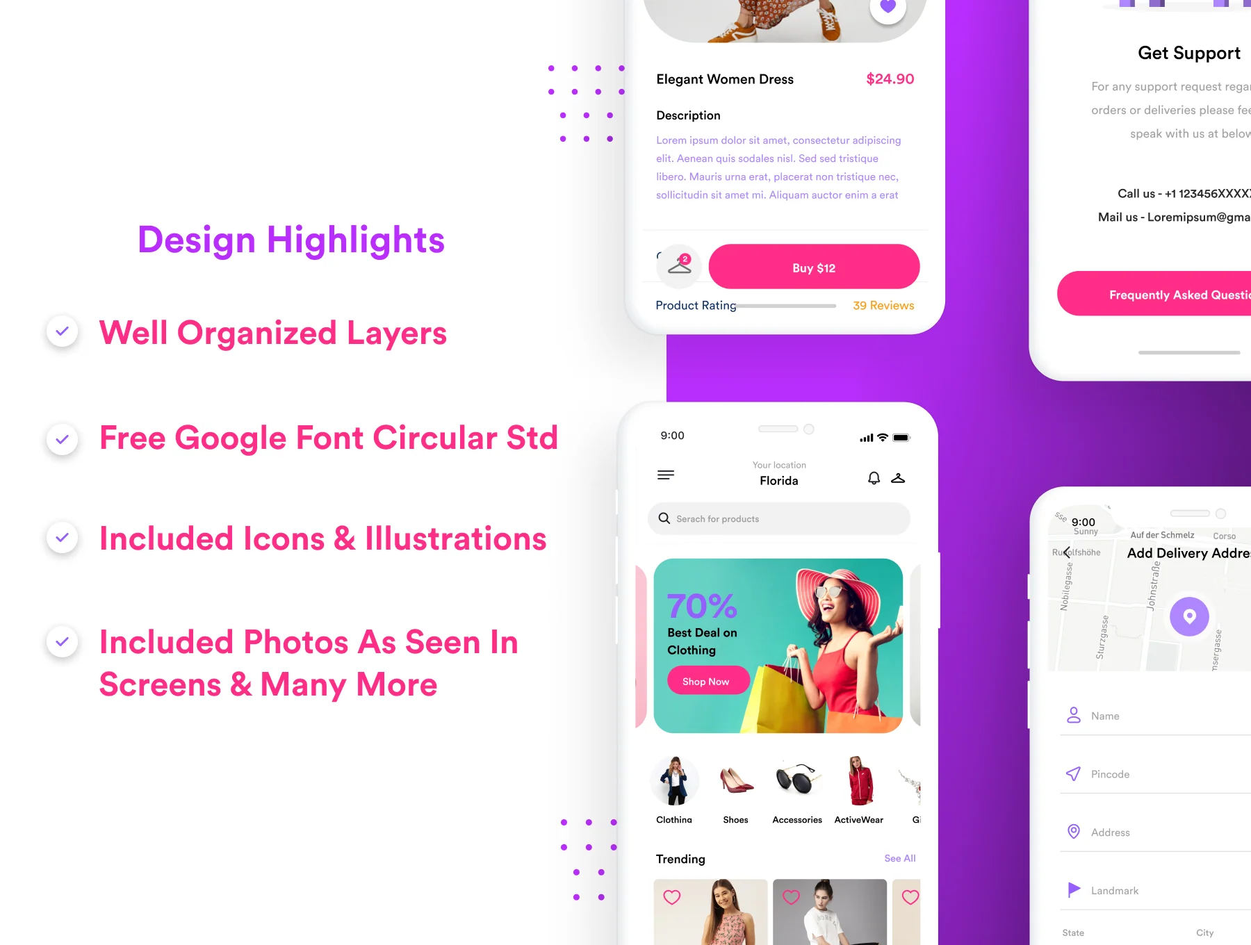 Zaara Fashion ecommerce UI Kit 2