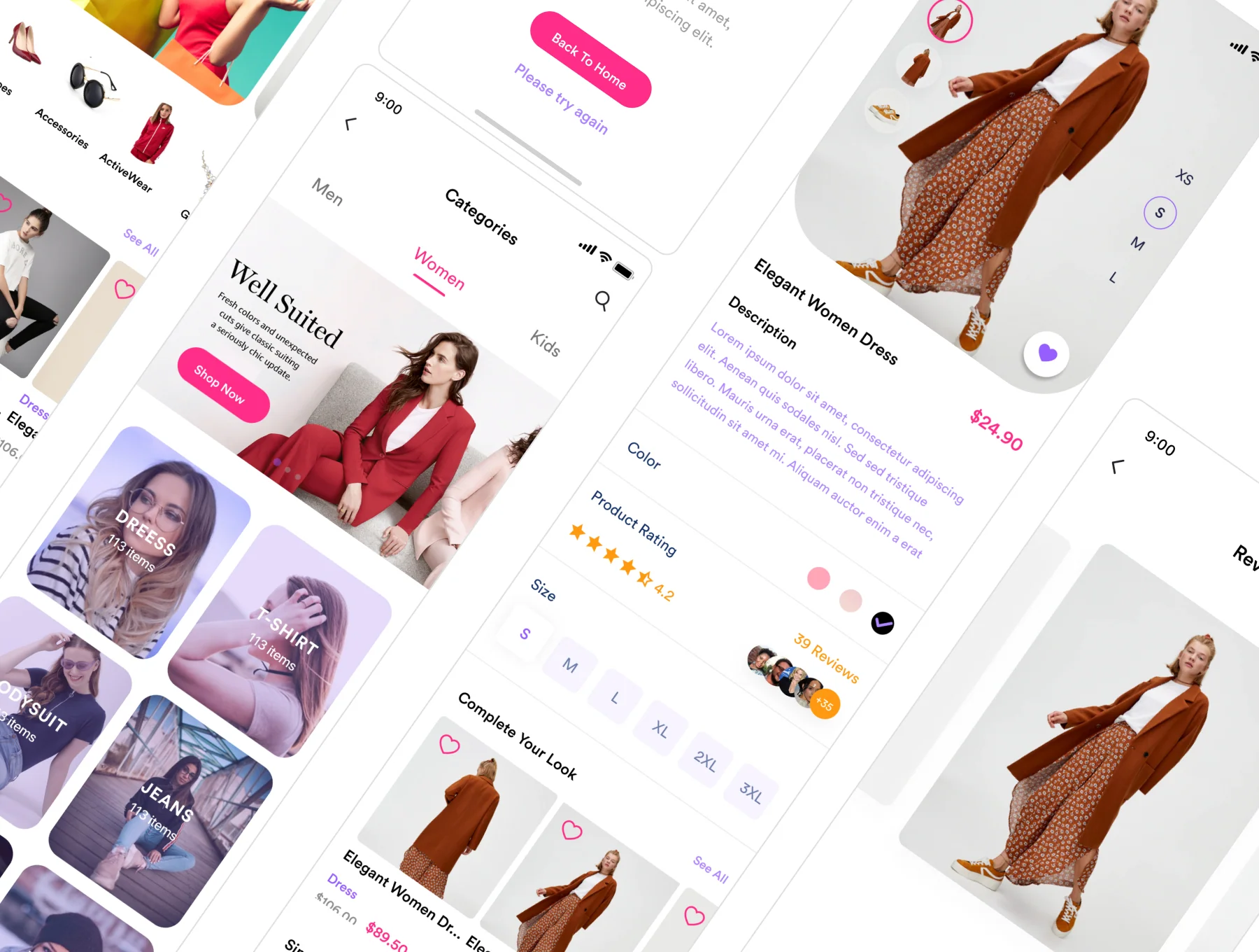 Zaara Fashion ecommerce UI Kit 4