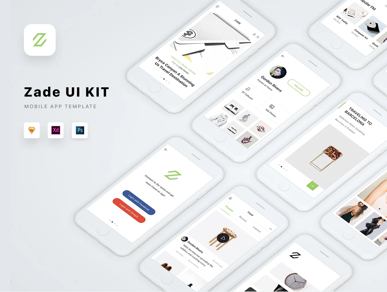 Zade Mobile UI KIT