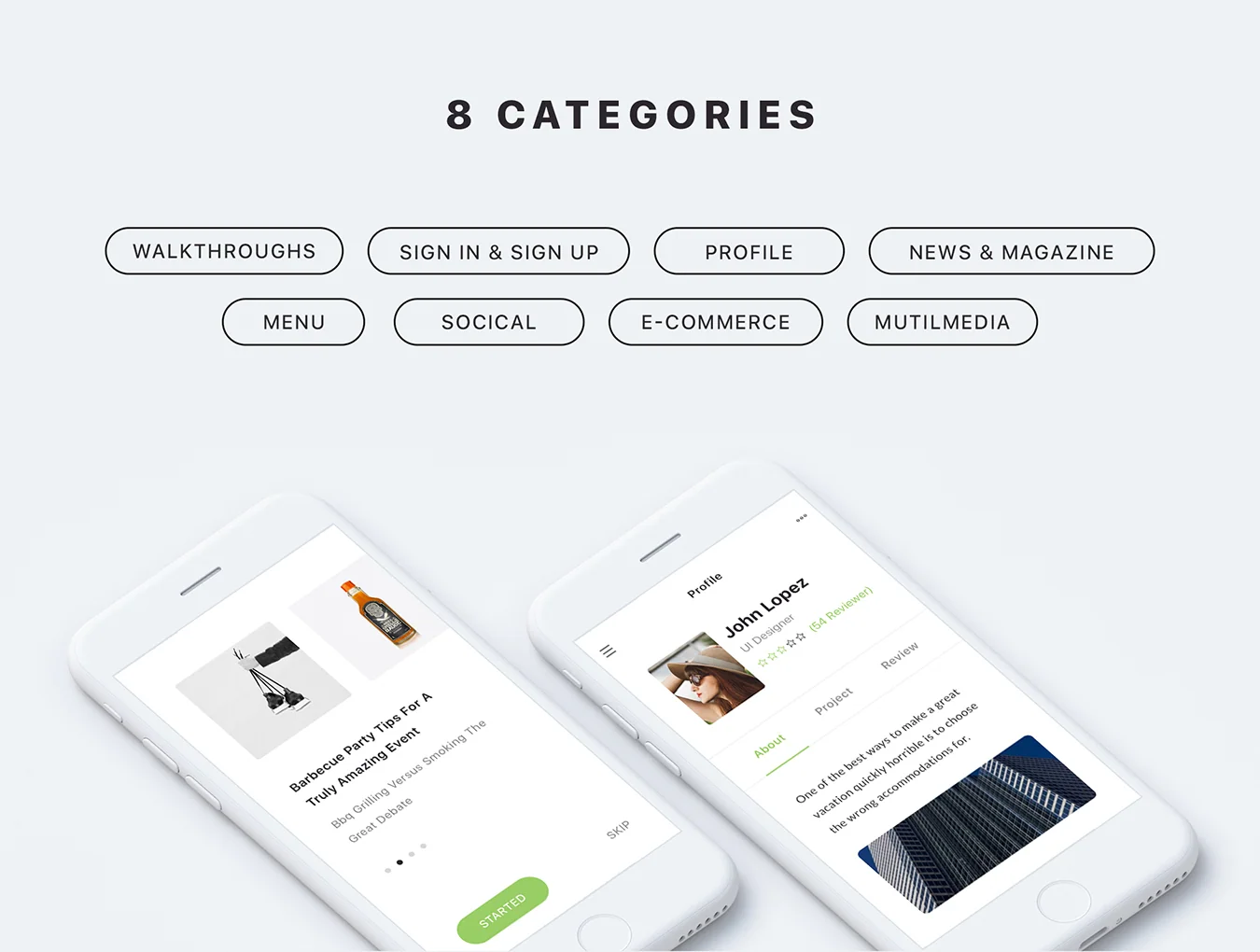 Zade Mobile UI KIT 2