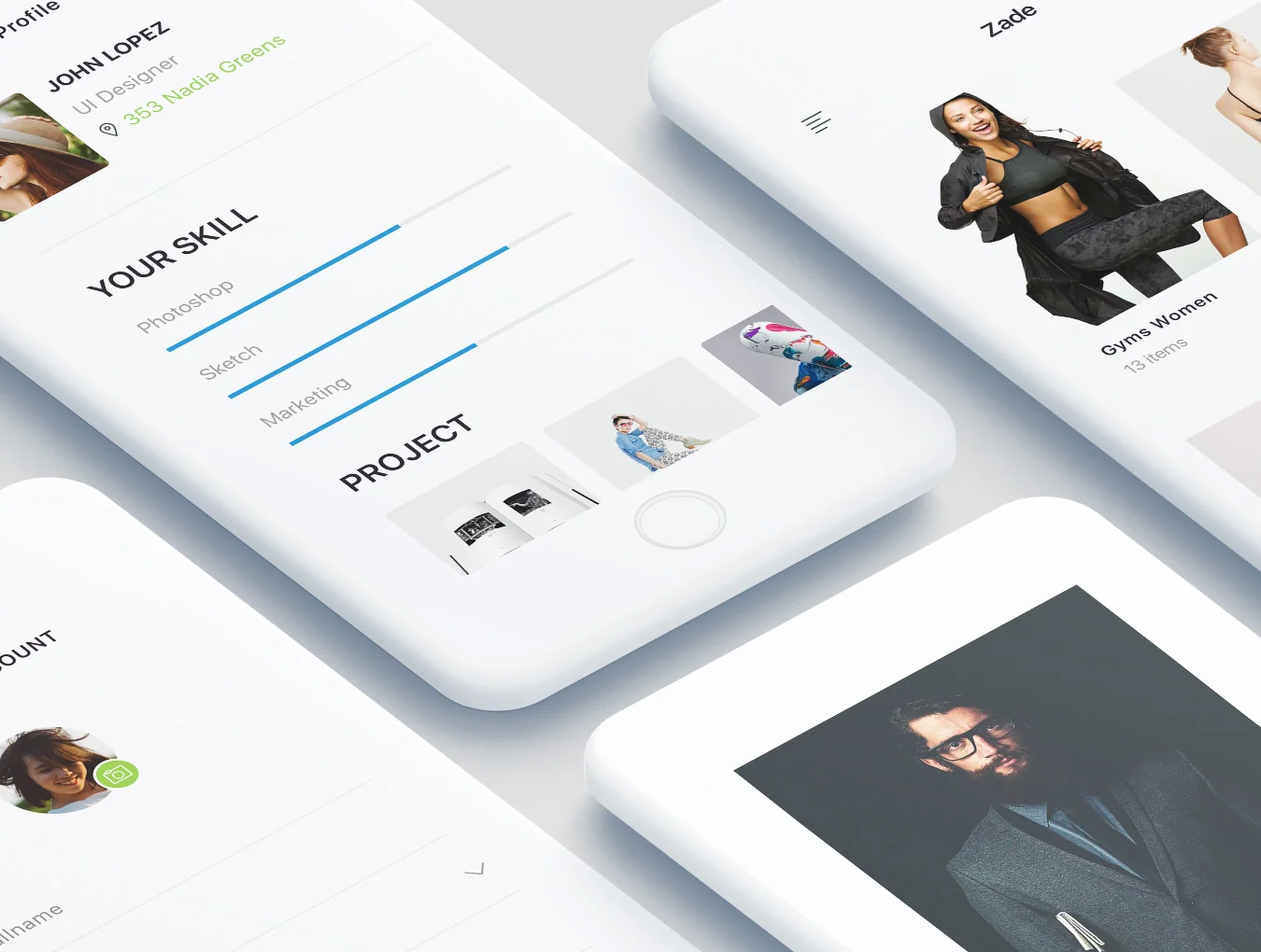 Zade Mobile UI KIT 3