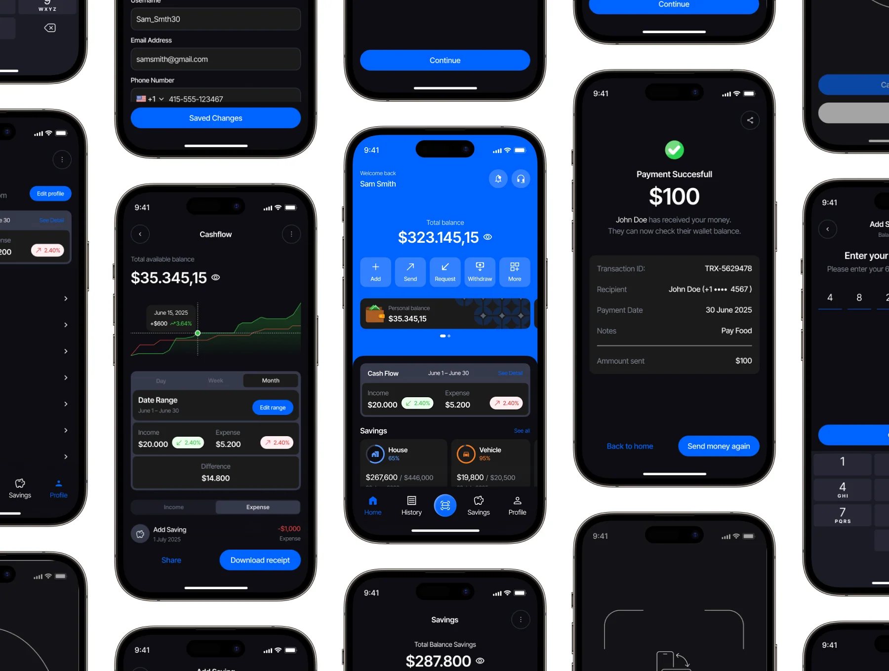 Zaku – E-Wallet Mobile App UI Kit 6