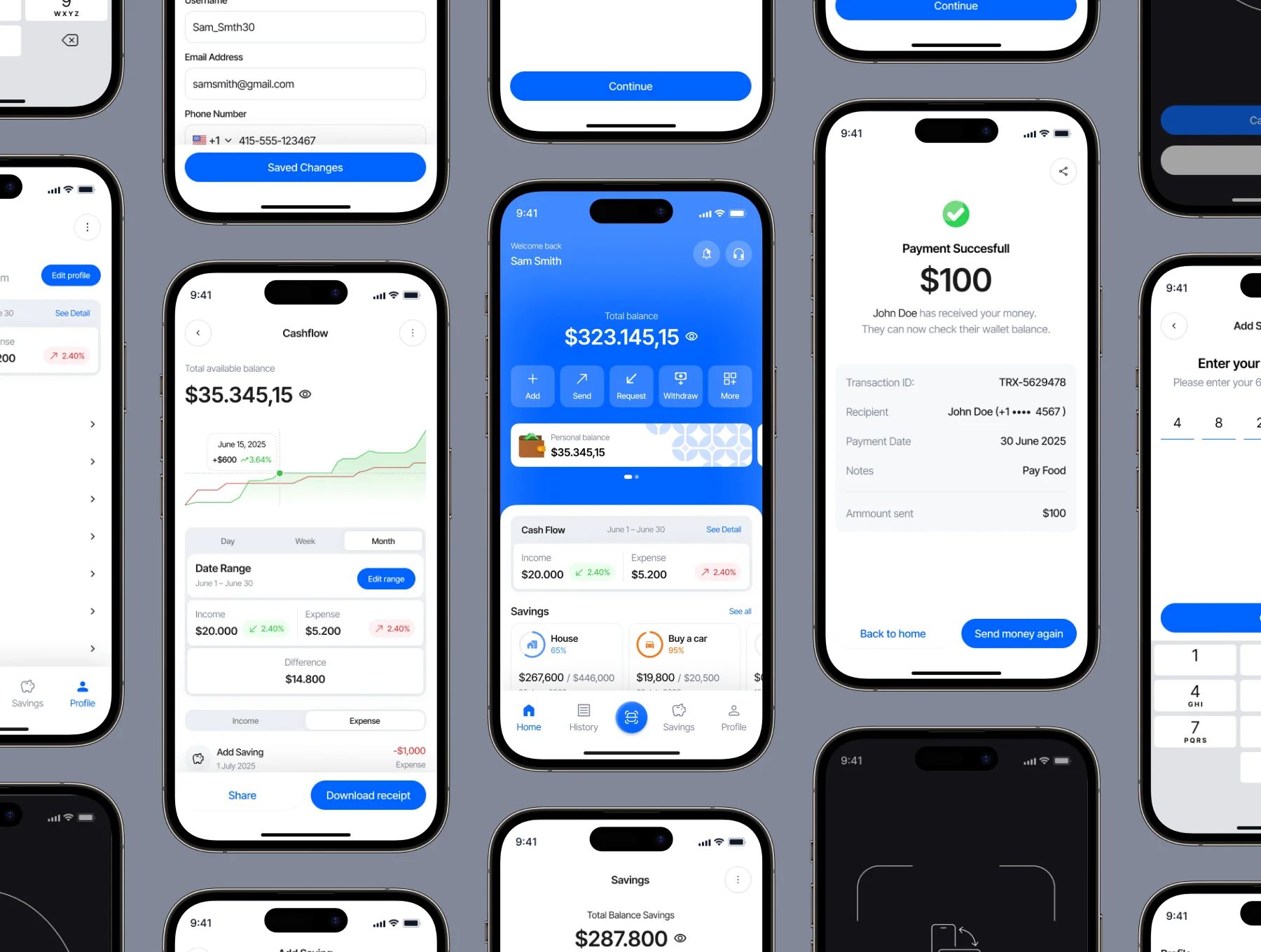 Zaku – E-Wallet Mobile App UI Kit 7
