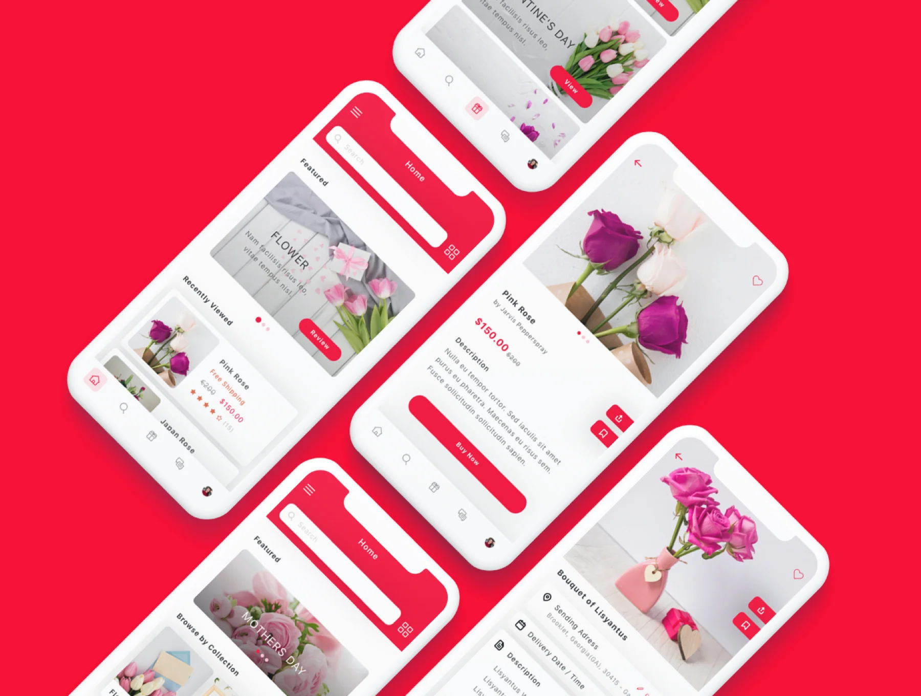 Zambak - Gift and Flower Delivery App UI Kit