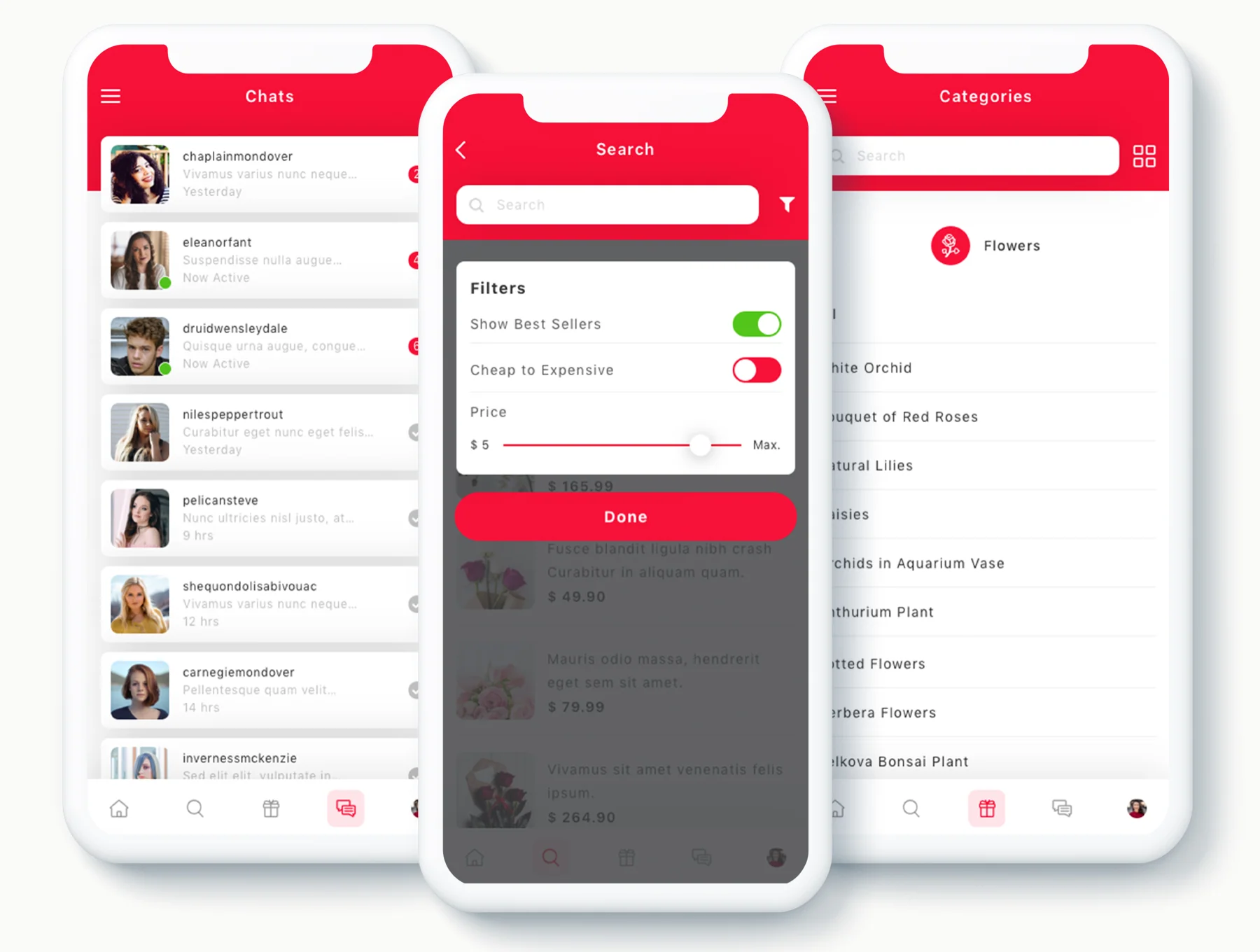 Zambak - Gift and Flower Delivery App UI Kit 3