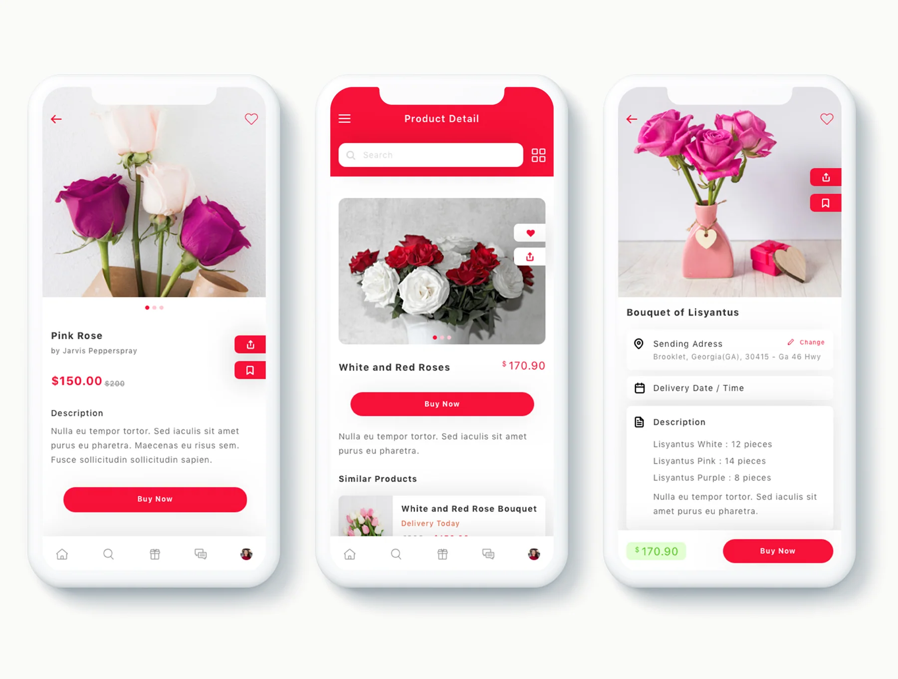 Zambak - Gift and Flower Delivery App UI Kit 4