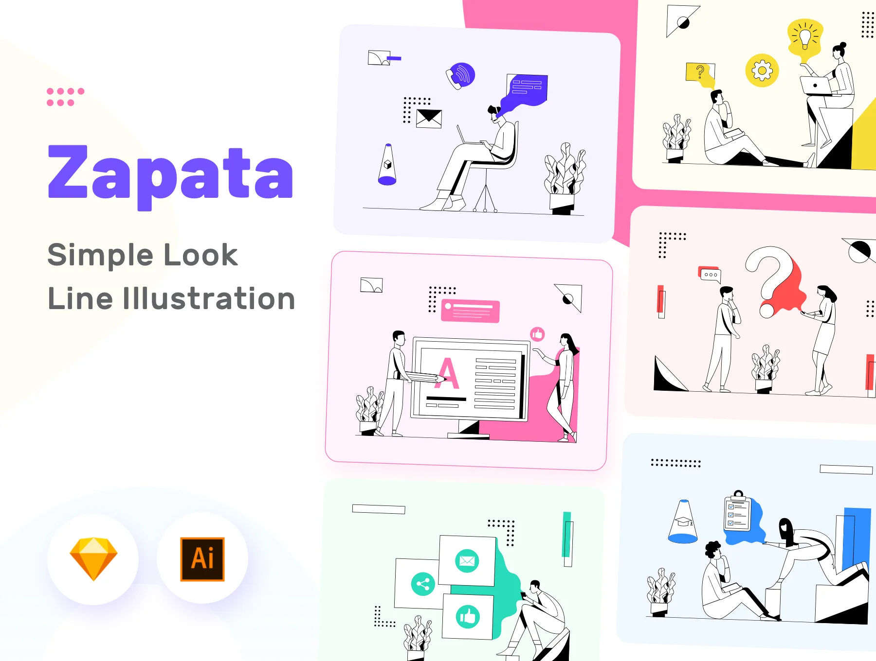 Zapata - Simple Line Illustration