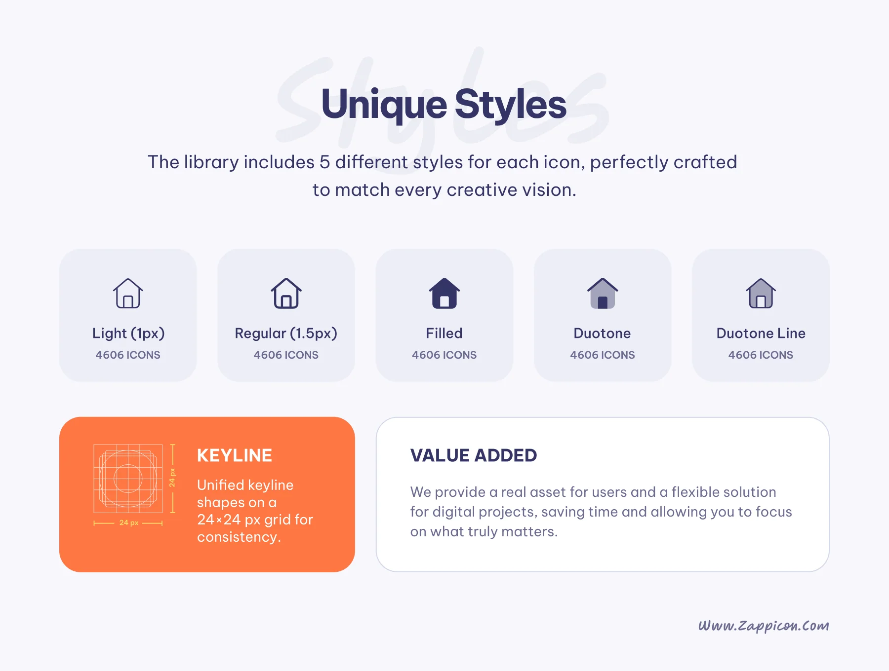 Zappicon v1.2 - Clean & Consistent UI Icons Library 3