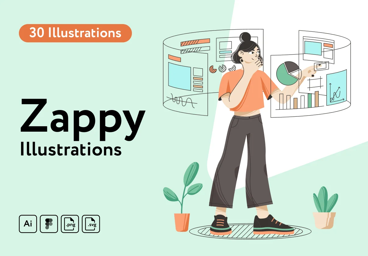 Zappy illustrations