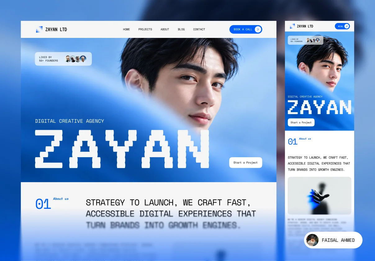 ZAYAN - Digital Creative Agency Website & Mobile Template