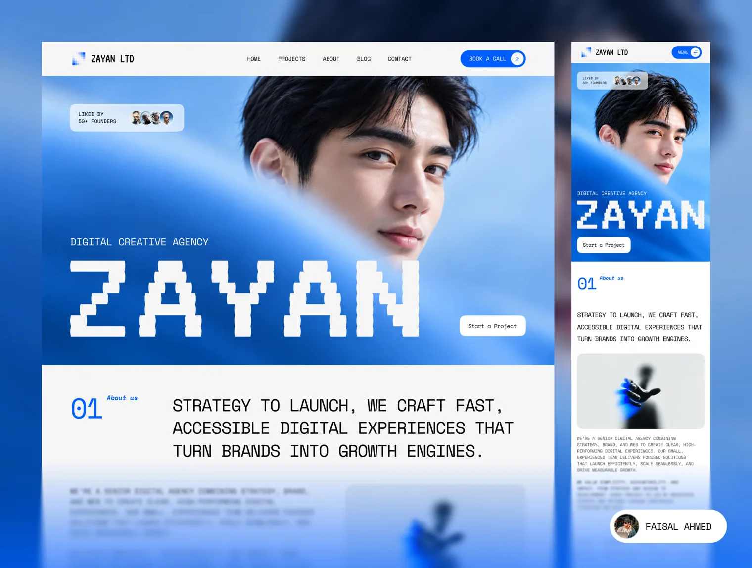 ZAYAN - Digital Creative Agency Website & Mobile Template 5