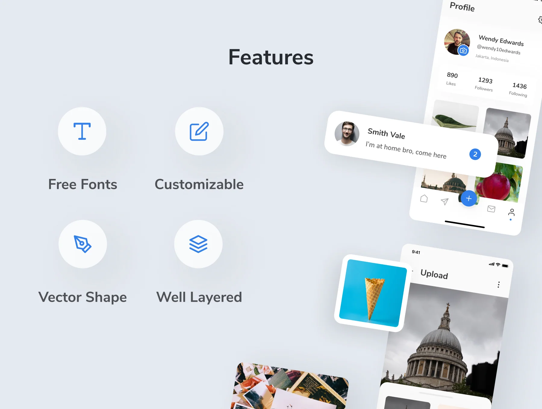 Zelio - Social Media App UI Kit 4