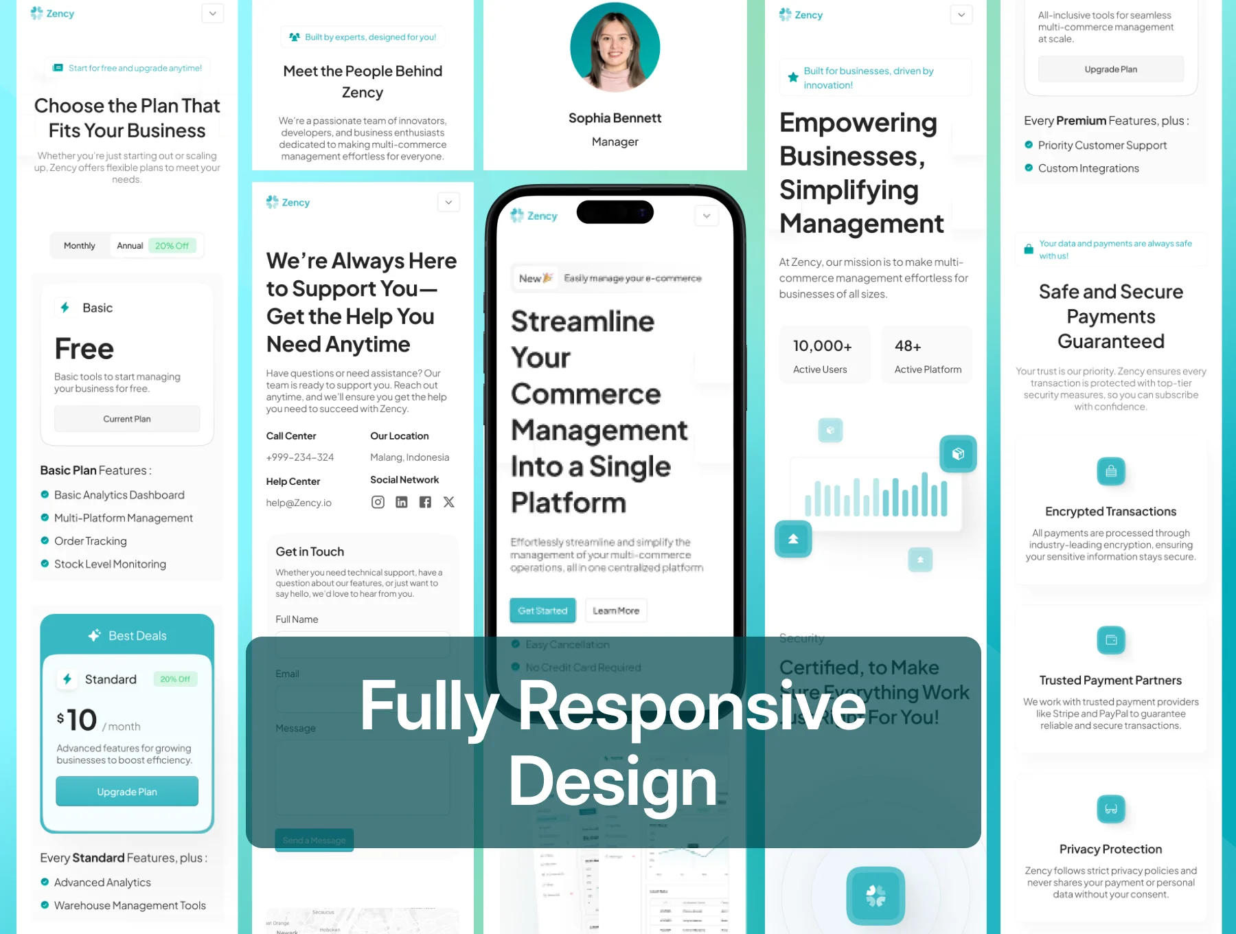 Zency – Modern SaaS Website UI Kit 5