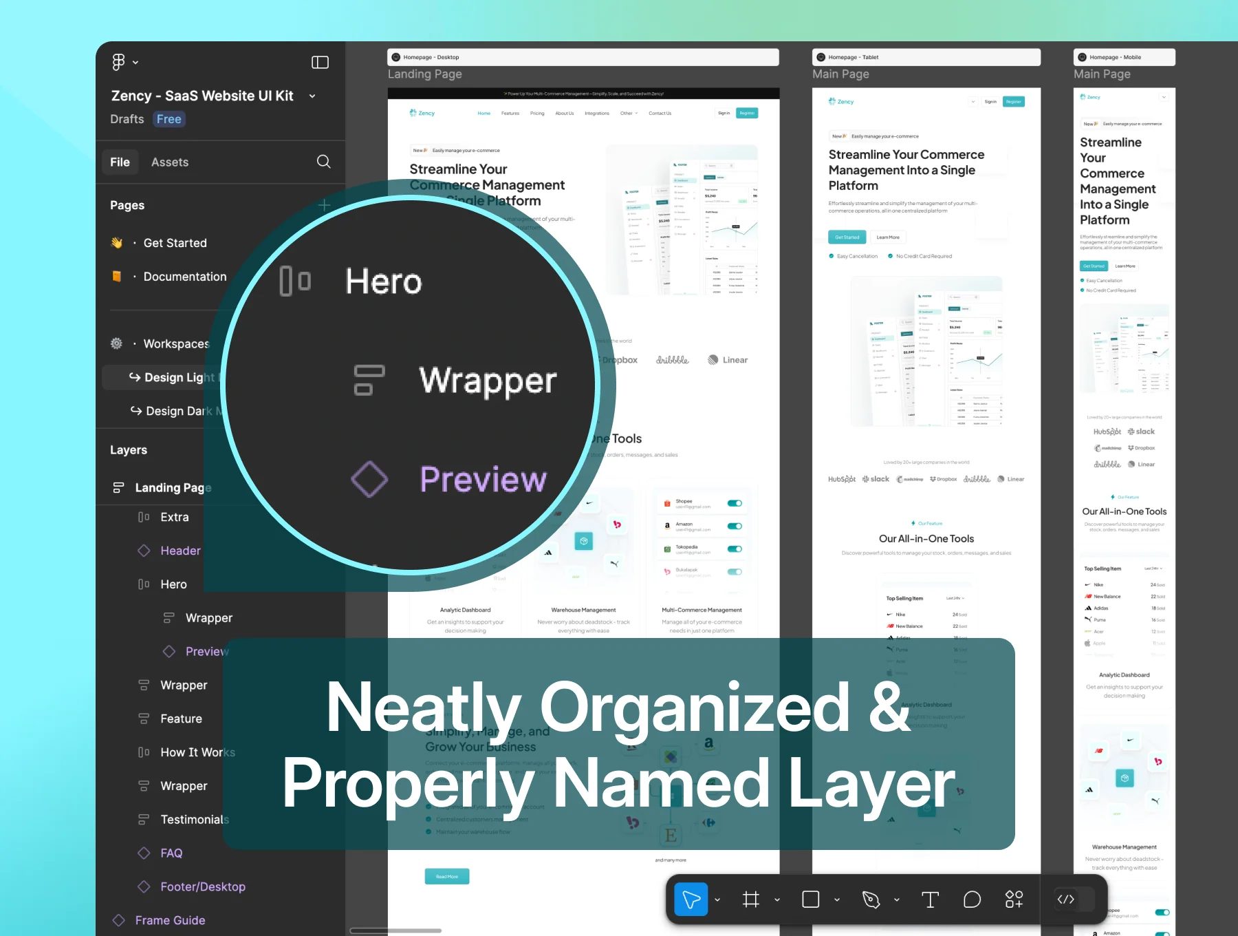 Zency – Modern SaaS Website UI Kit 7