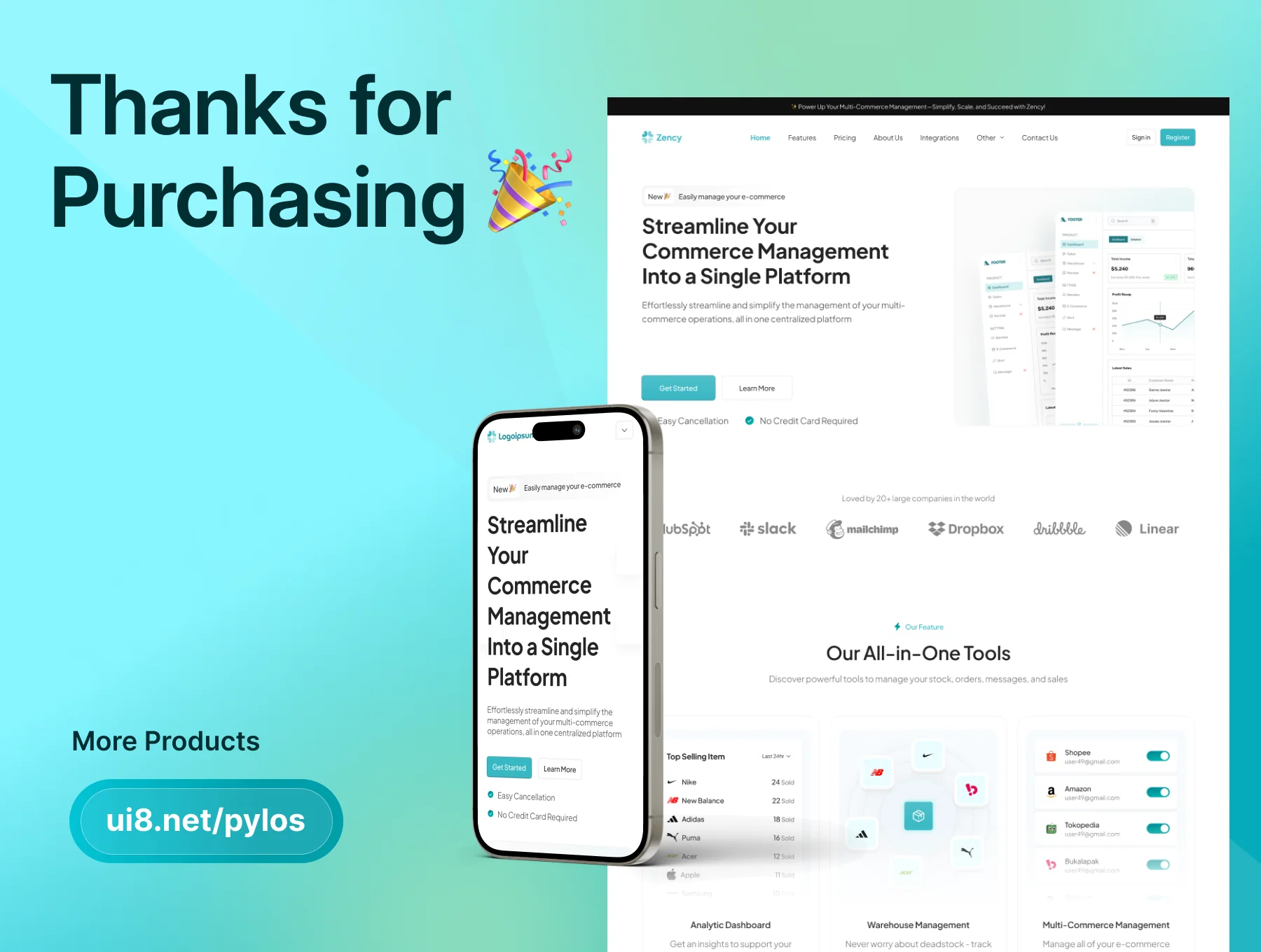 Zency – Modern SaaS Website UI Kit 8