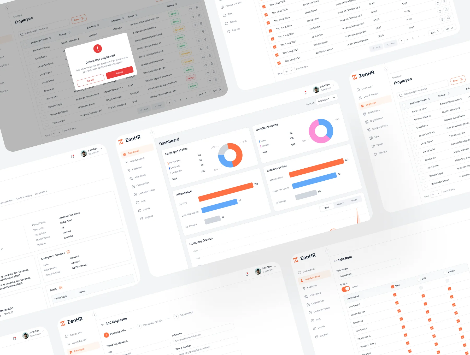 ZenHR - Human Resource Information System CMS UI Kit 5