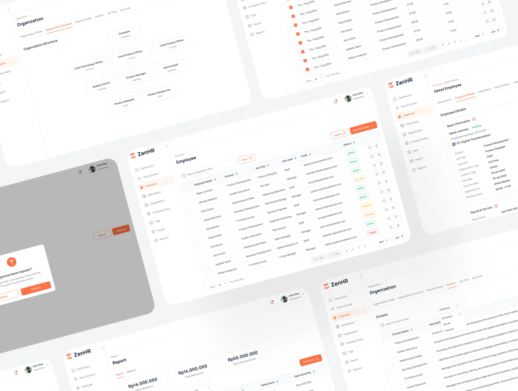 ZenHR - Human Resource Information System CMS UI Kit 6