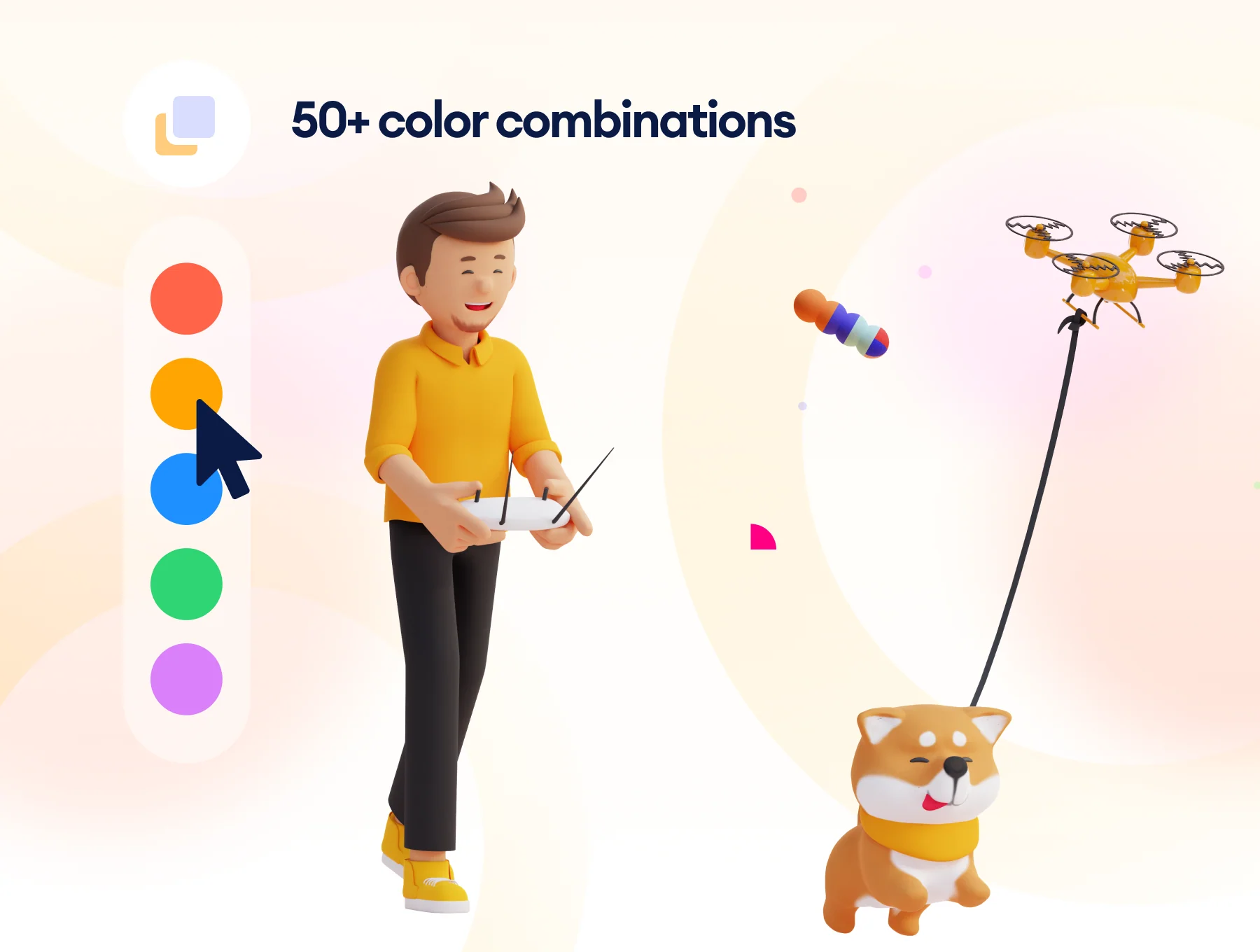 Zenin 3D Illustration Pack 3