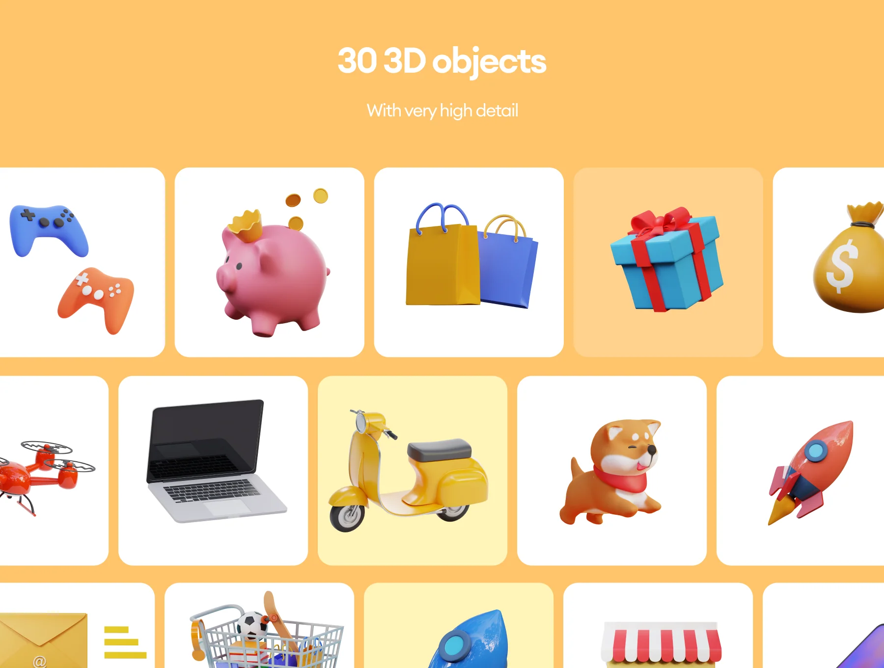 Zenin 3D Illustration Pack 5