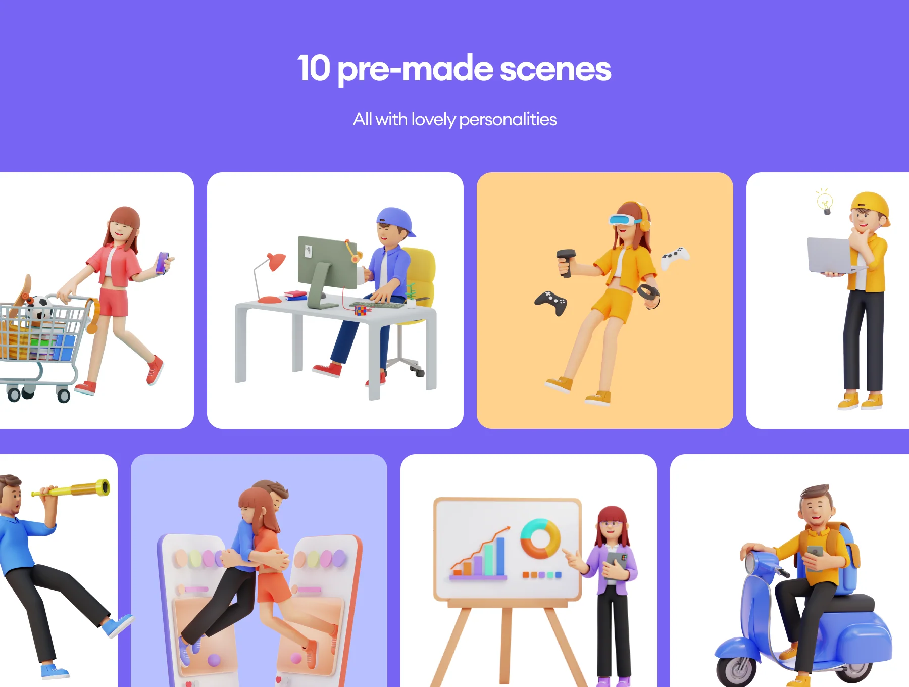 Zenin 3D Illustration Pack 6