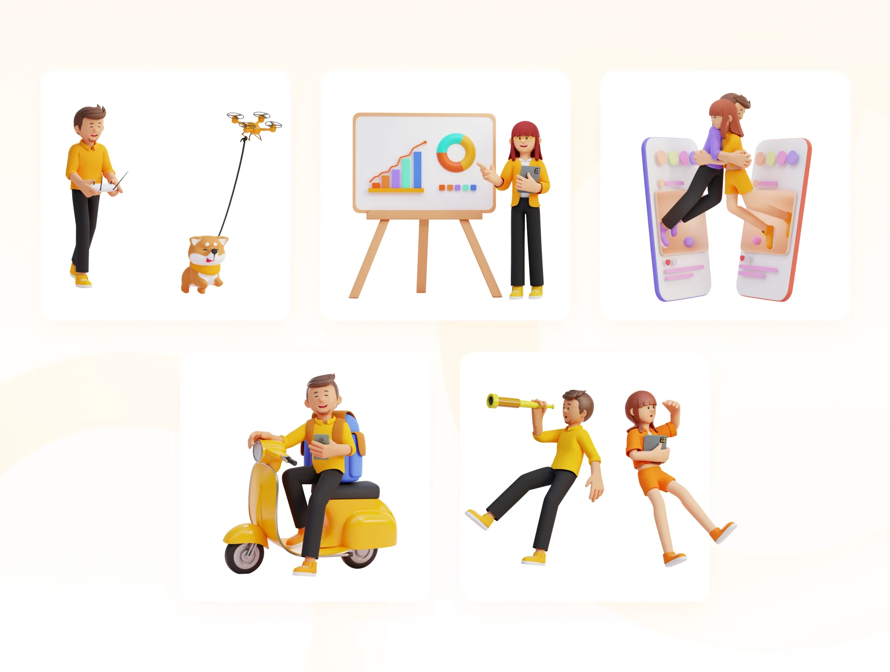 Zenin 3D Illustration Pack 7