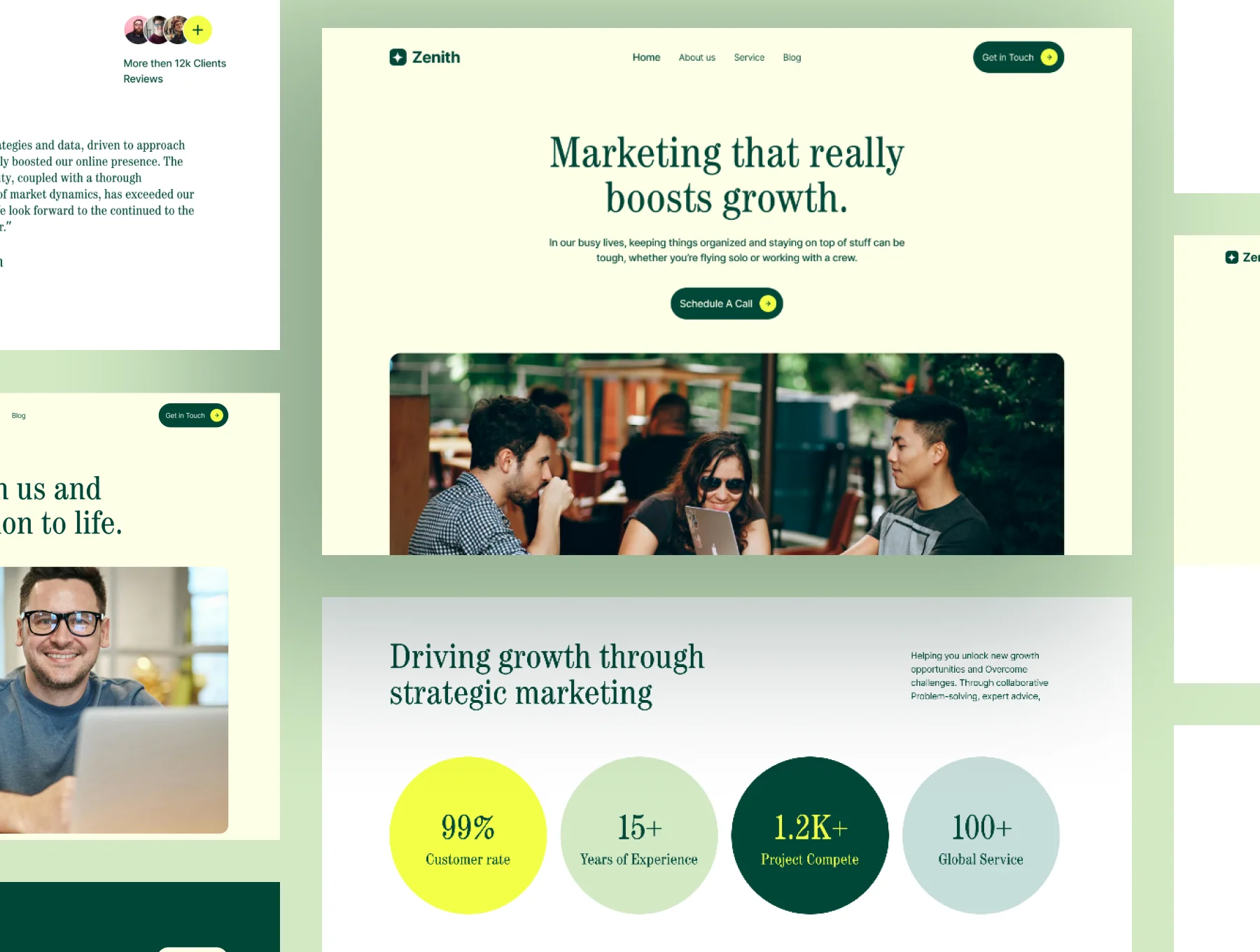 Zenith Marketing Agency Landing page 4