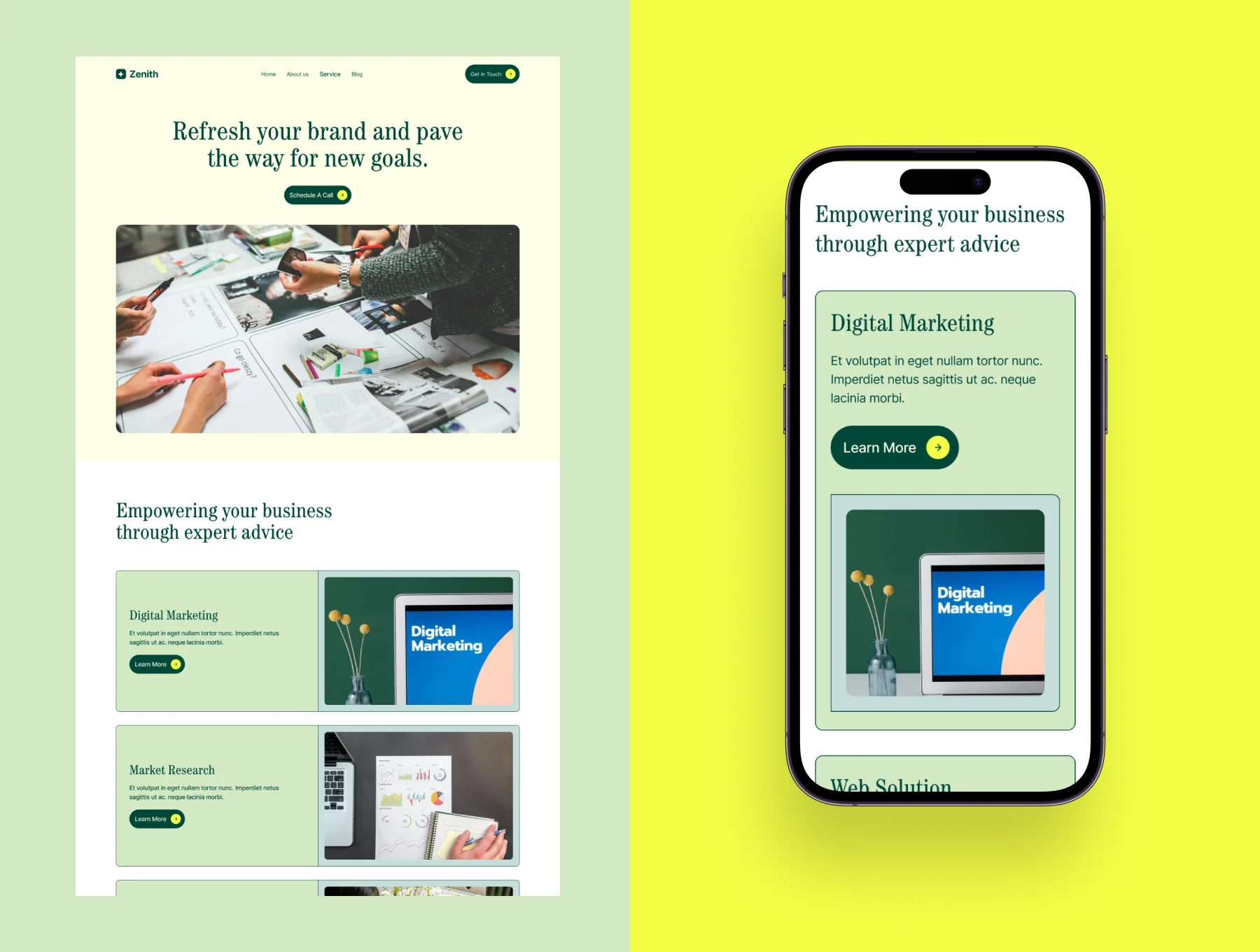 Zenith Marketing Agency Landing page 6