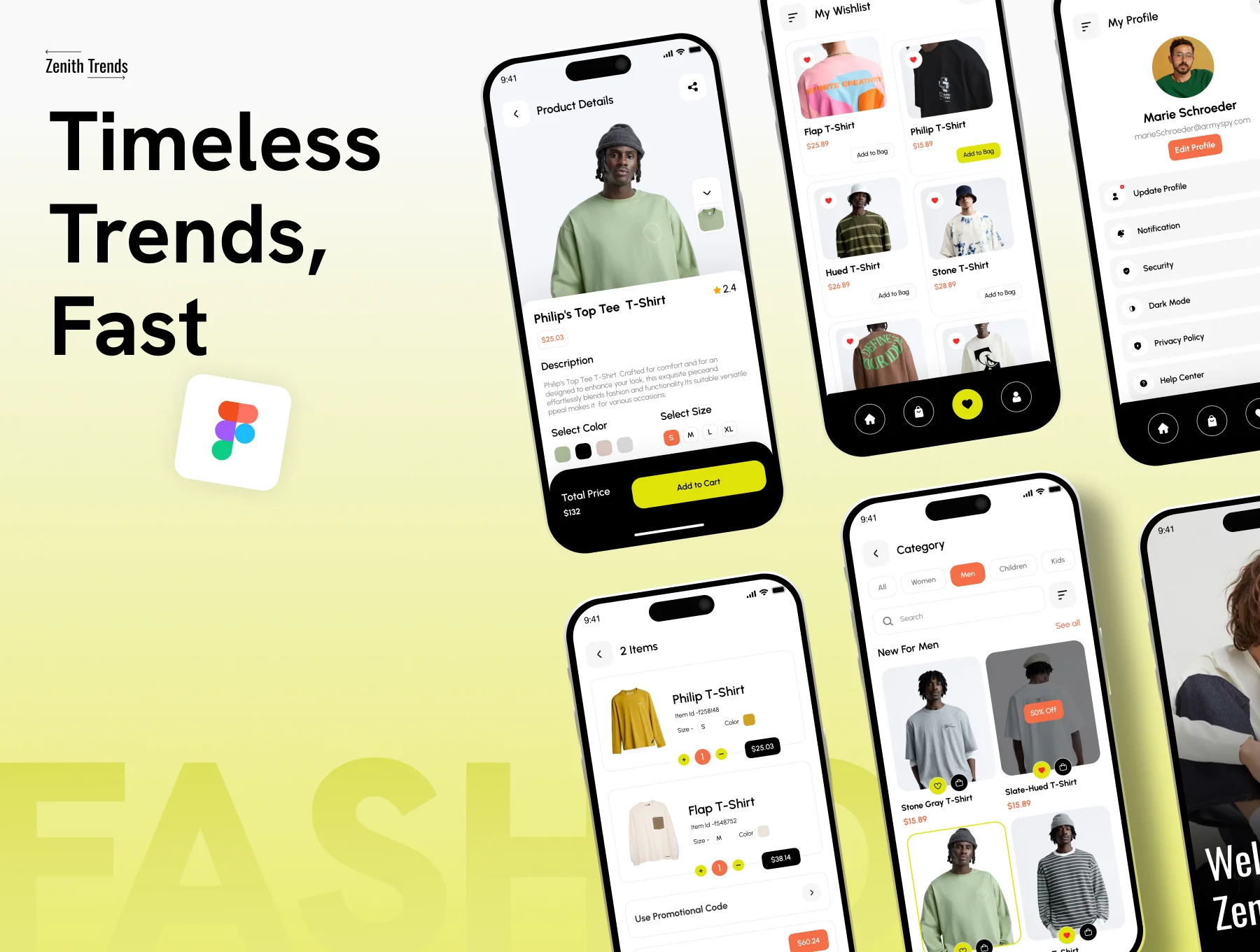 Zenith Trends | E-commerce Fashion App UI Kit (59+ Light Mode Screens) 9