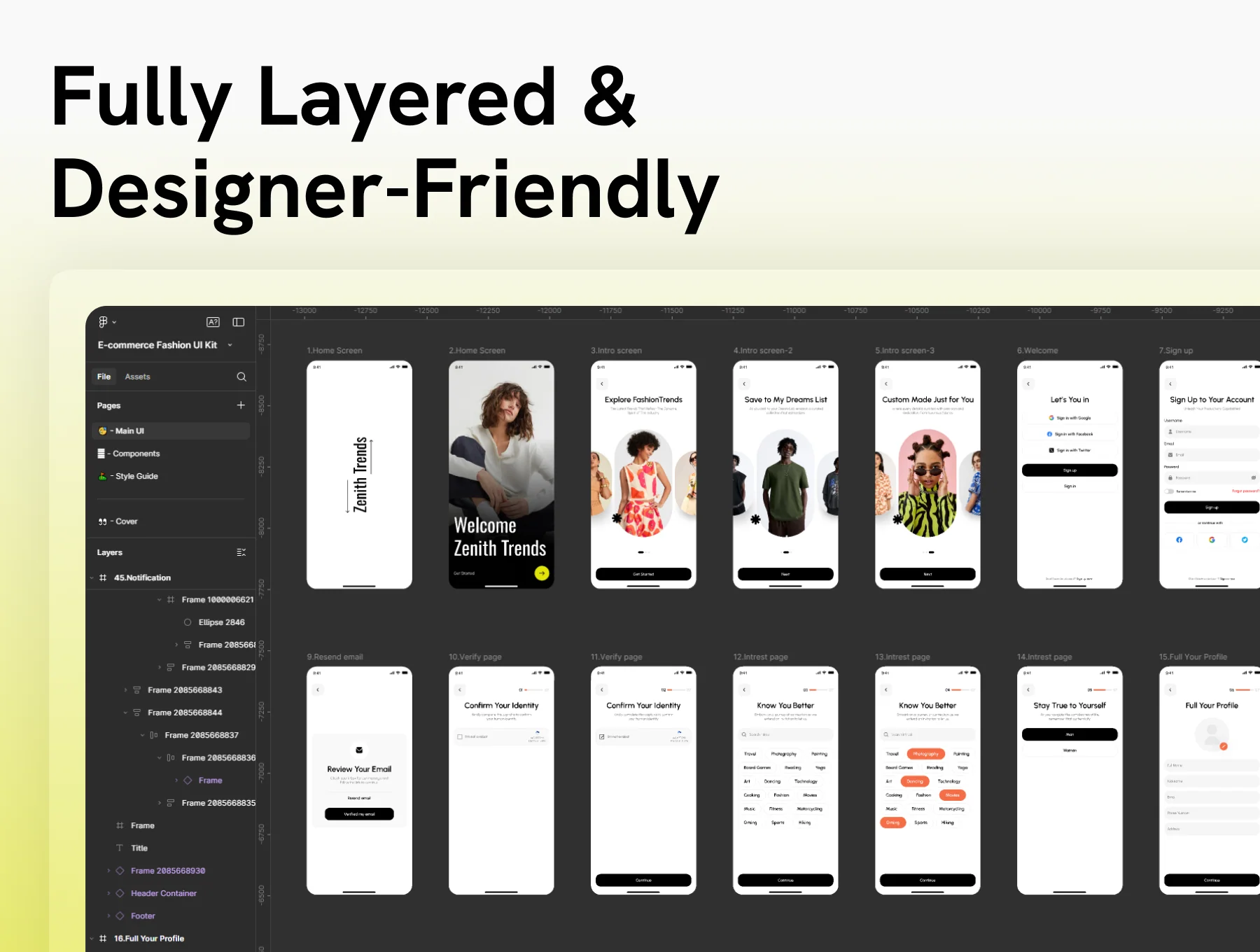 Zenith Trends | E-commerce Fashion App UI Kit (59+ Light Mode Screens) 6