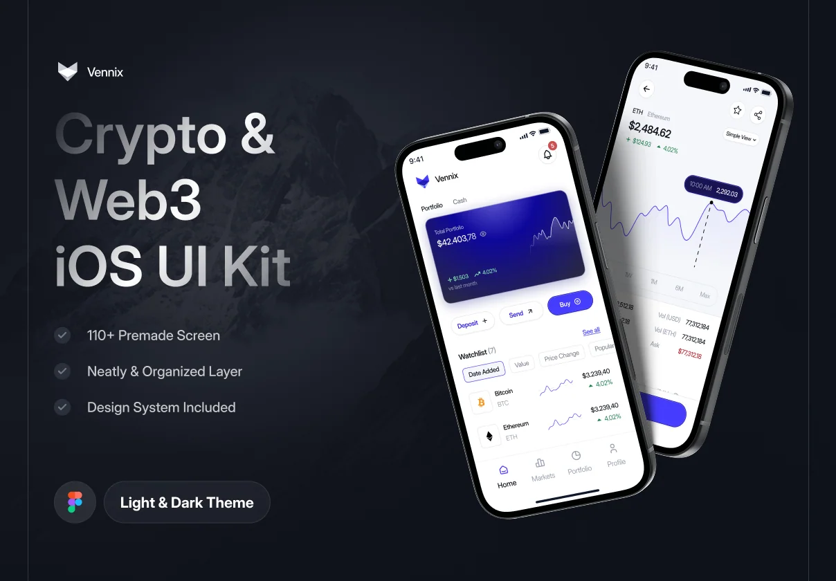 Zennix - Crypto & Web3 App UI Kit