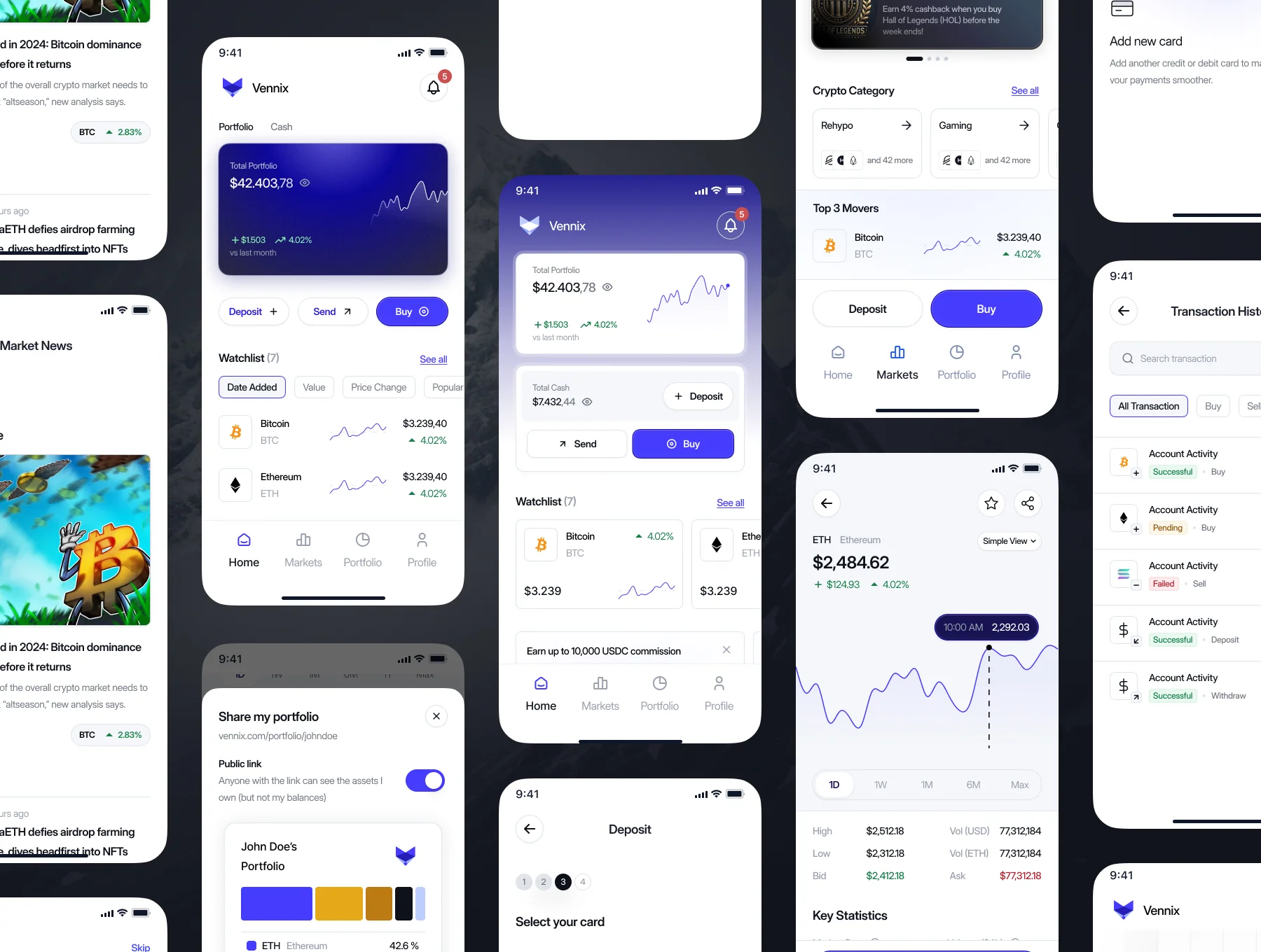 Zennix - Crypto & Web3 App UI Kit 2