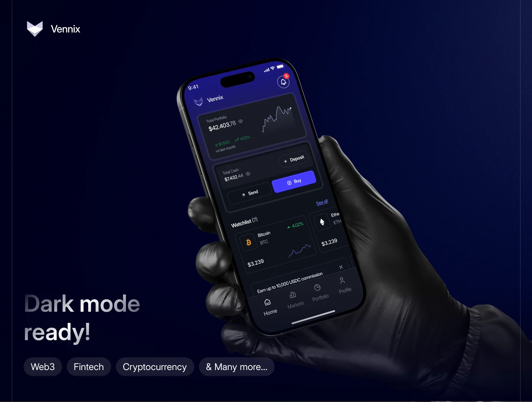 Zennix - Crypto & Web3 App UI Kit 4