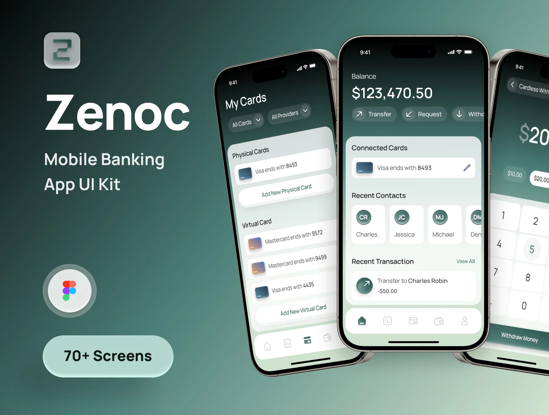 Zenoc - Mobile Banking App UI Kit