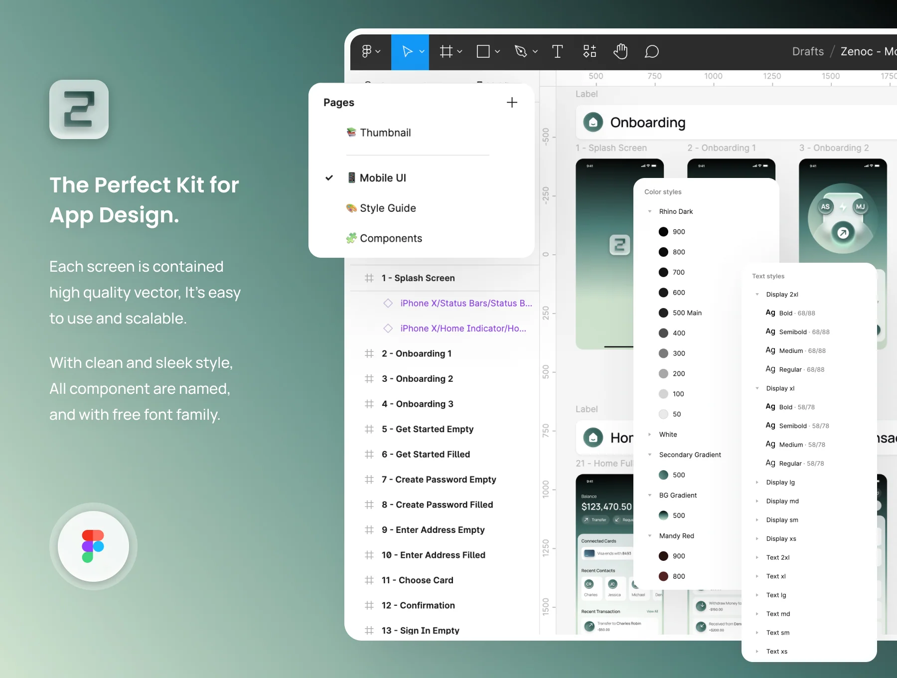 Zenoc - Mobile Banking App UI Kit 4