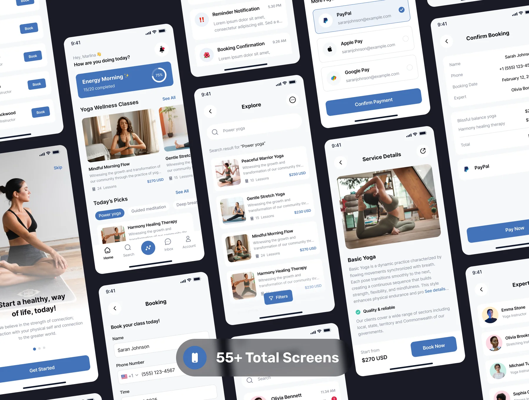 Zenova - Yoga Class Mobile App UI Kit 5