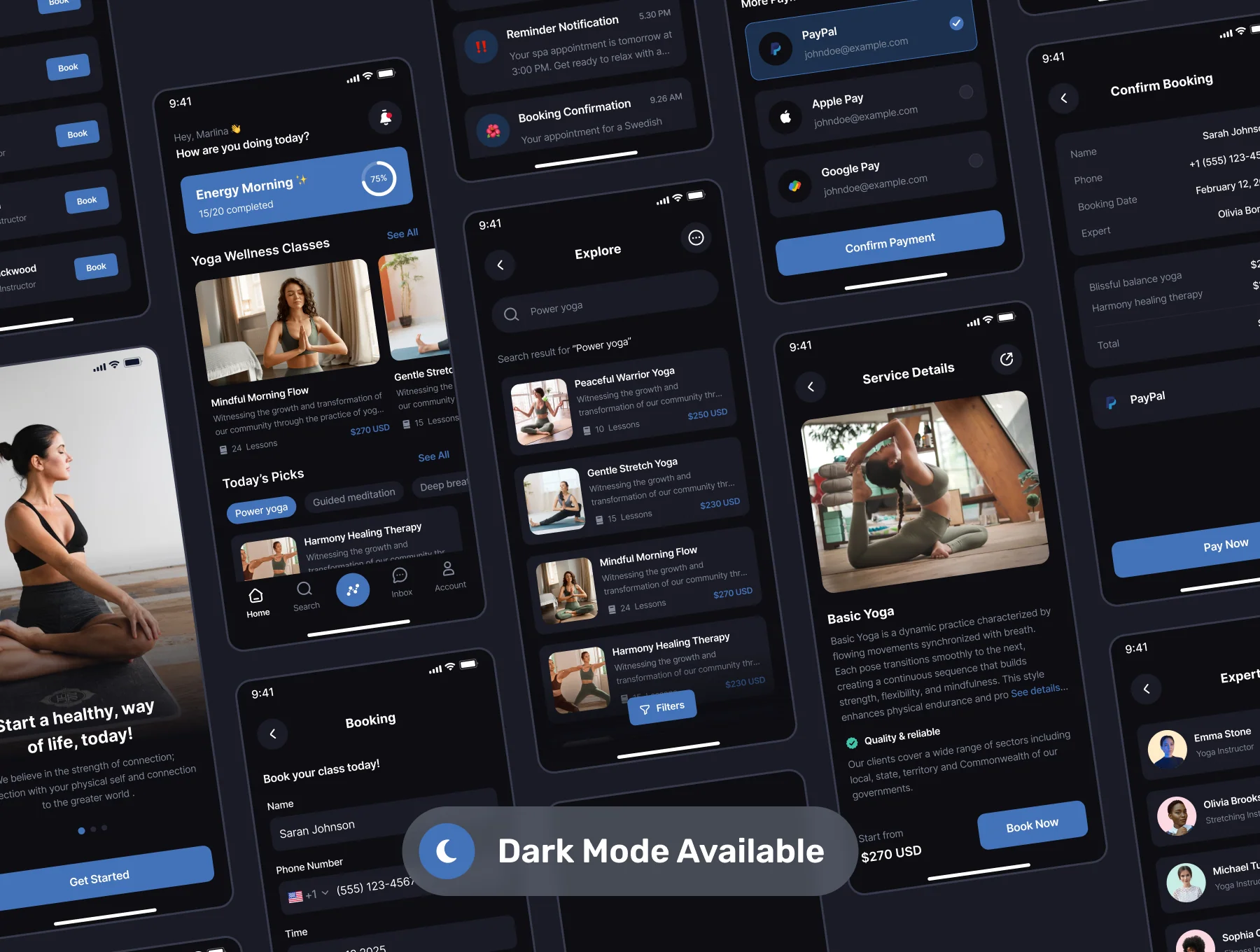 Zenova - Yoga Class Mobile App UI Kit 6