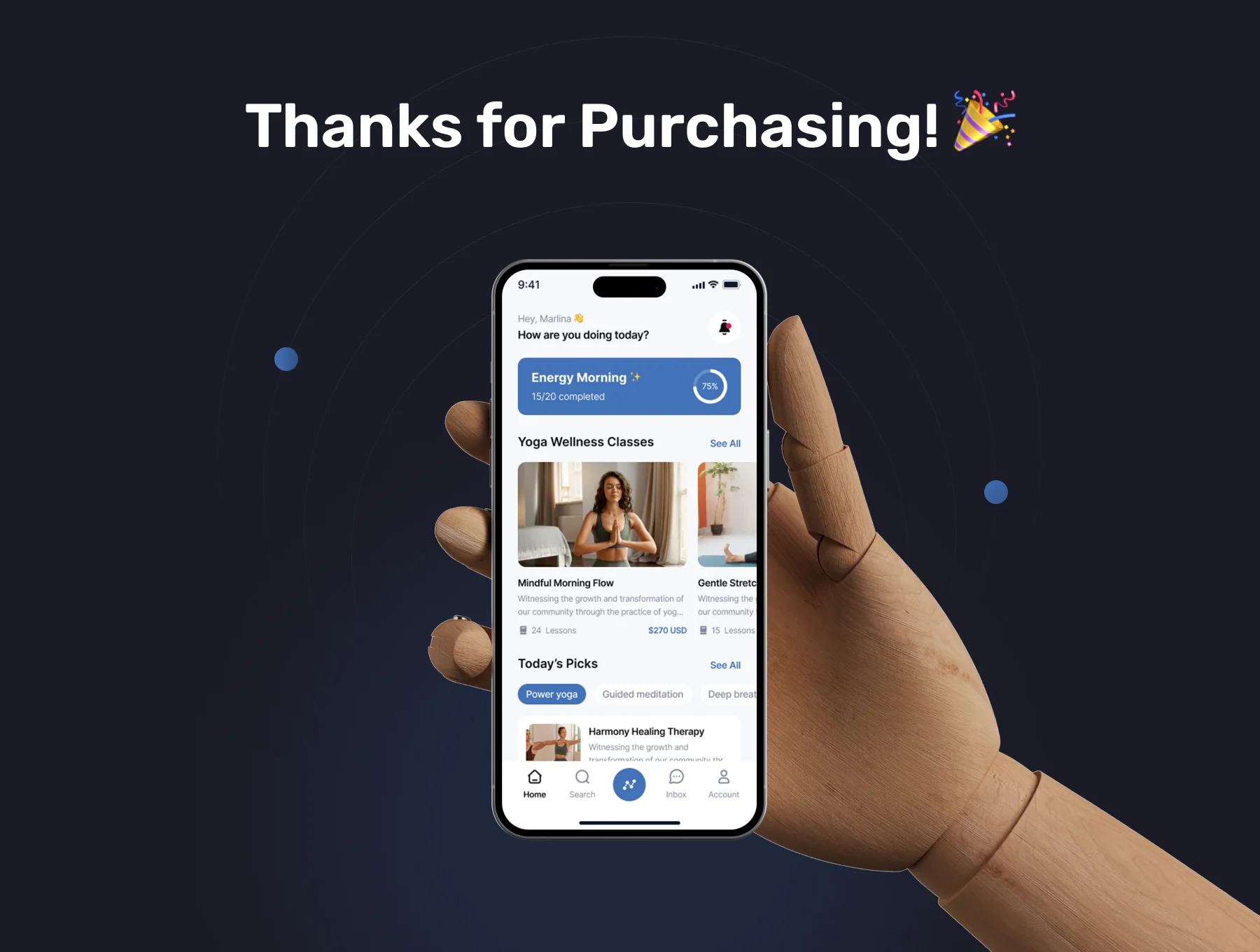 Zenova - Yoga Class Mobile App UI Kit 8