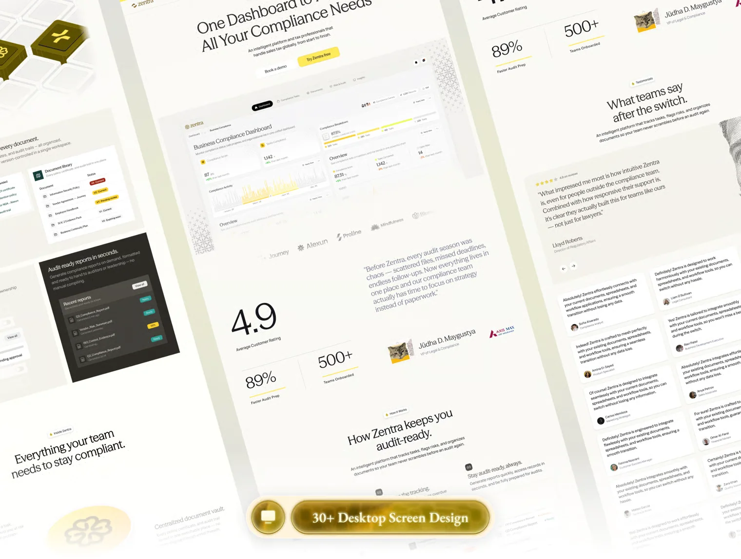 Zentra - SaaS Web Template KIT 4