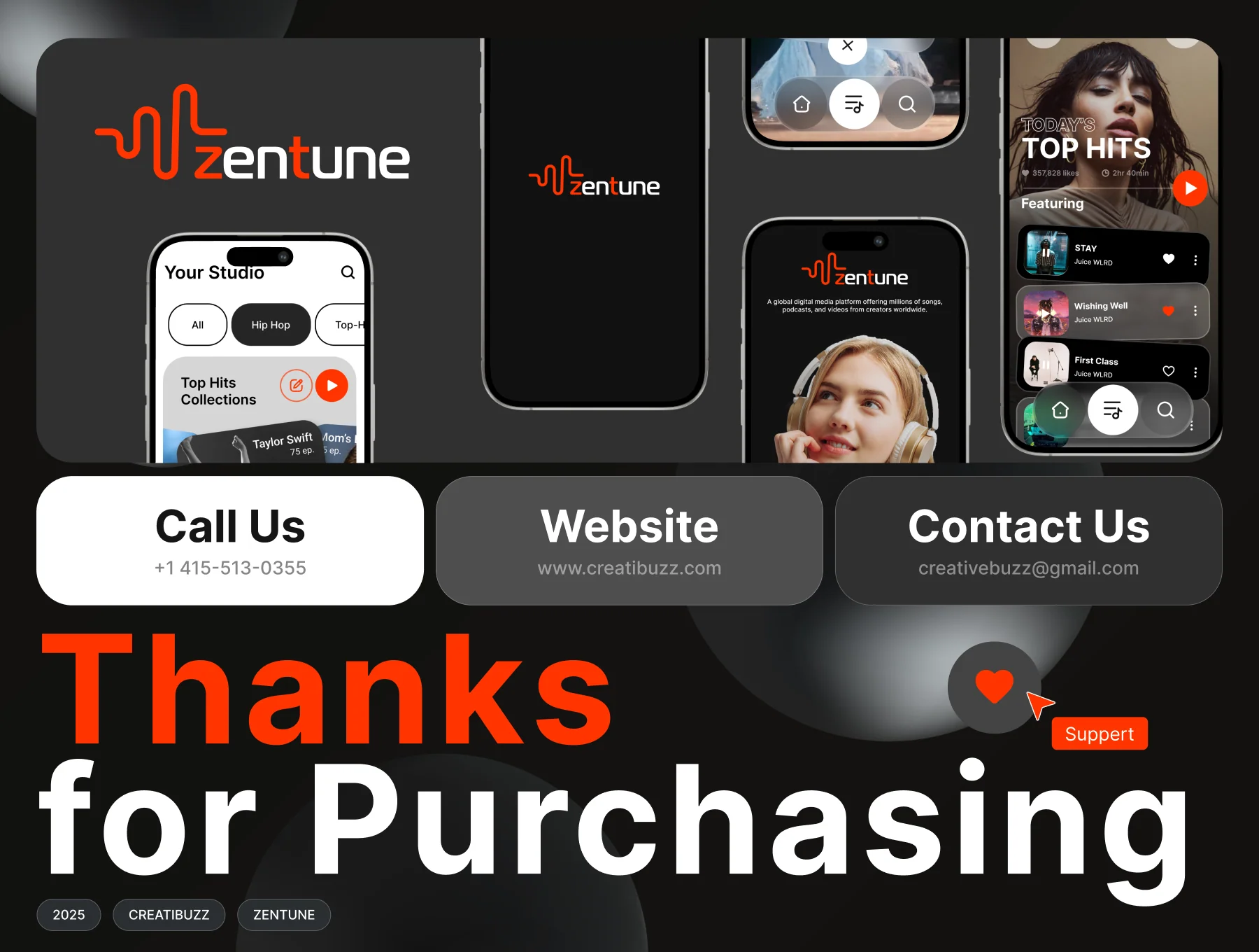 ZenTune – Music Streaming Mobile UI Kit 6