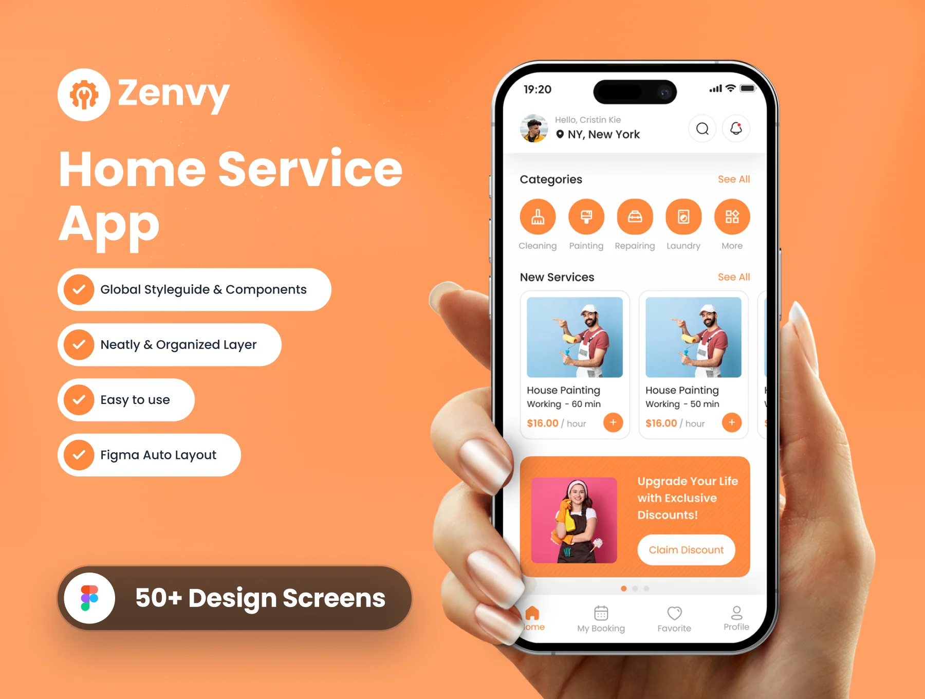 Zenvy Home Service App Ui Kit