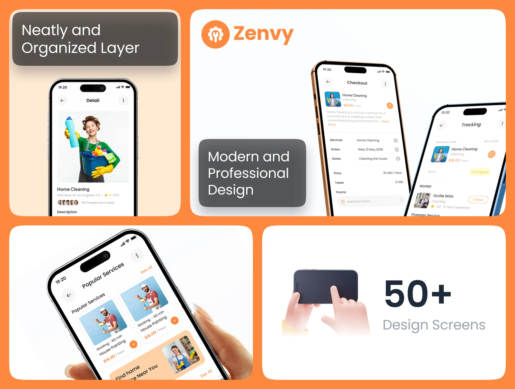 Zenvy Home Service App Ui Kit 3