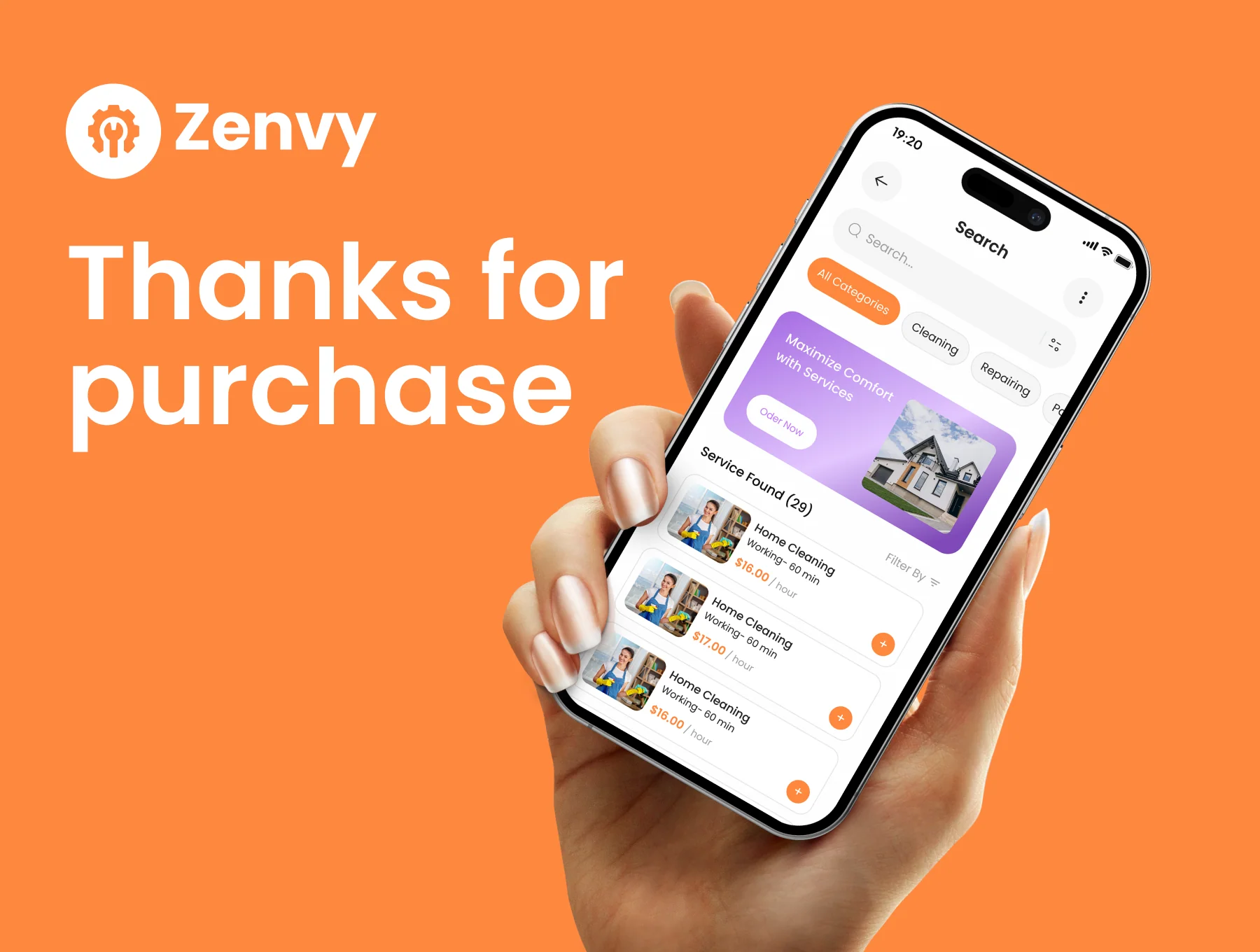 Zenvy Home Service App Ui Kit 6