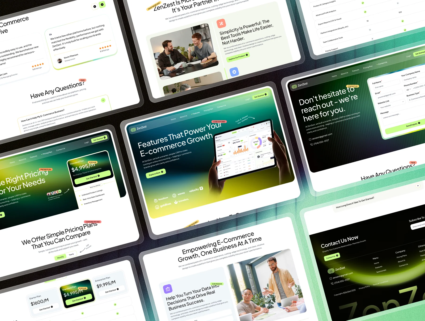 ZenZest – SaaS Product Website Template 4