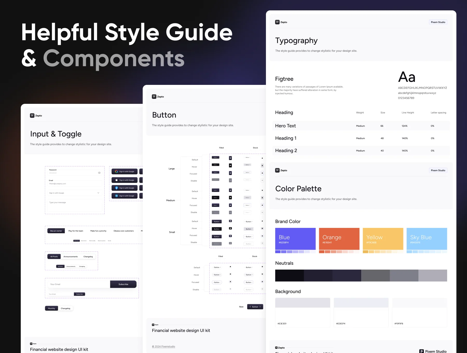 Zepto - Fintech SaaS Web Template Design 2