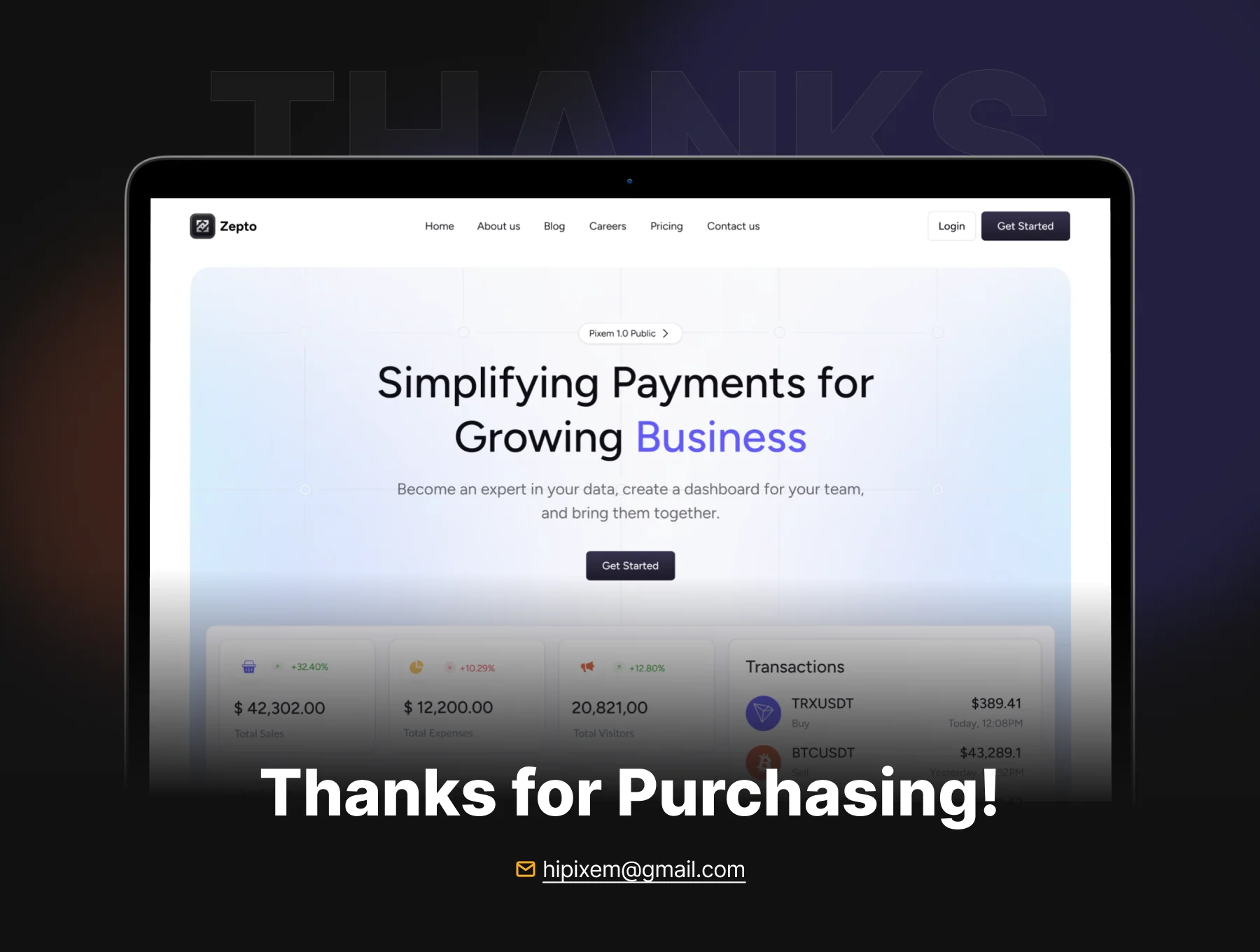 Zepto - Fintech SaaS Web Template Design 8