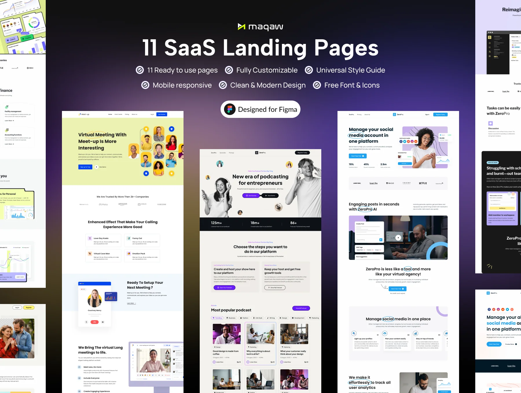 ZeroPro - Multipurpose SaaS Landing Bundle