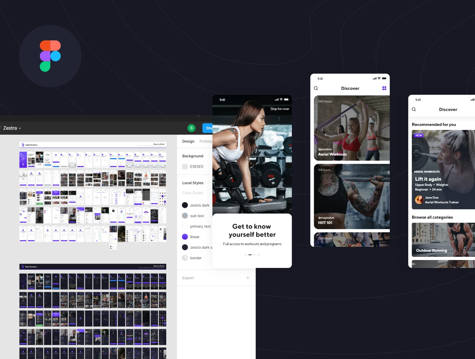 Zestra Fitness UI Kit 5