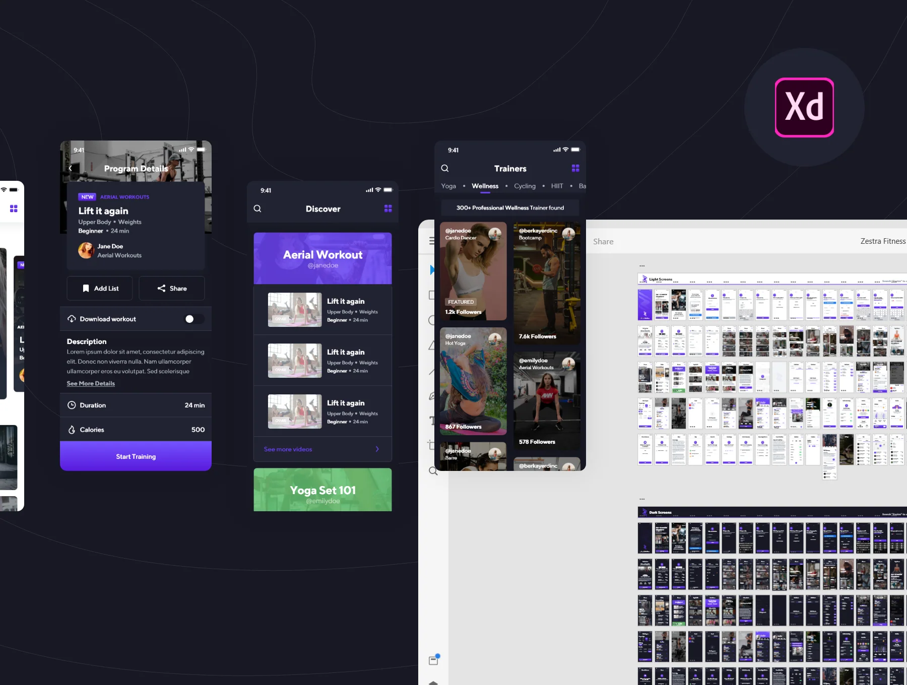 Zestra Fitness UI Kit 6